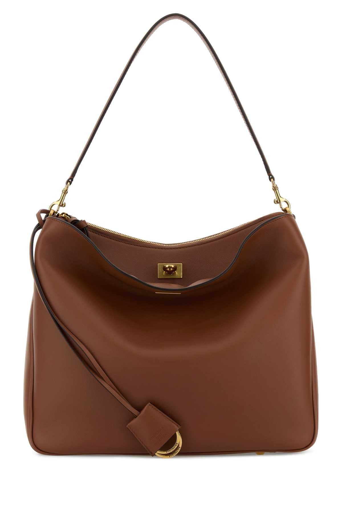 Balenciaga Caramel Leather Medium Rodeo Handbag Size ONE SIZE - 1 Thumbnail