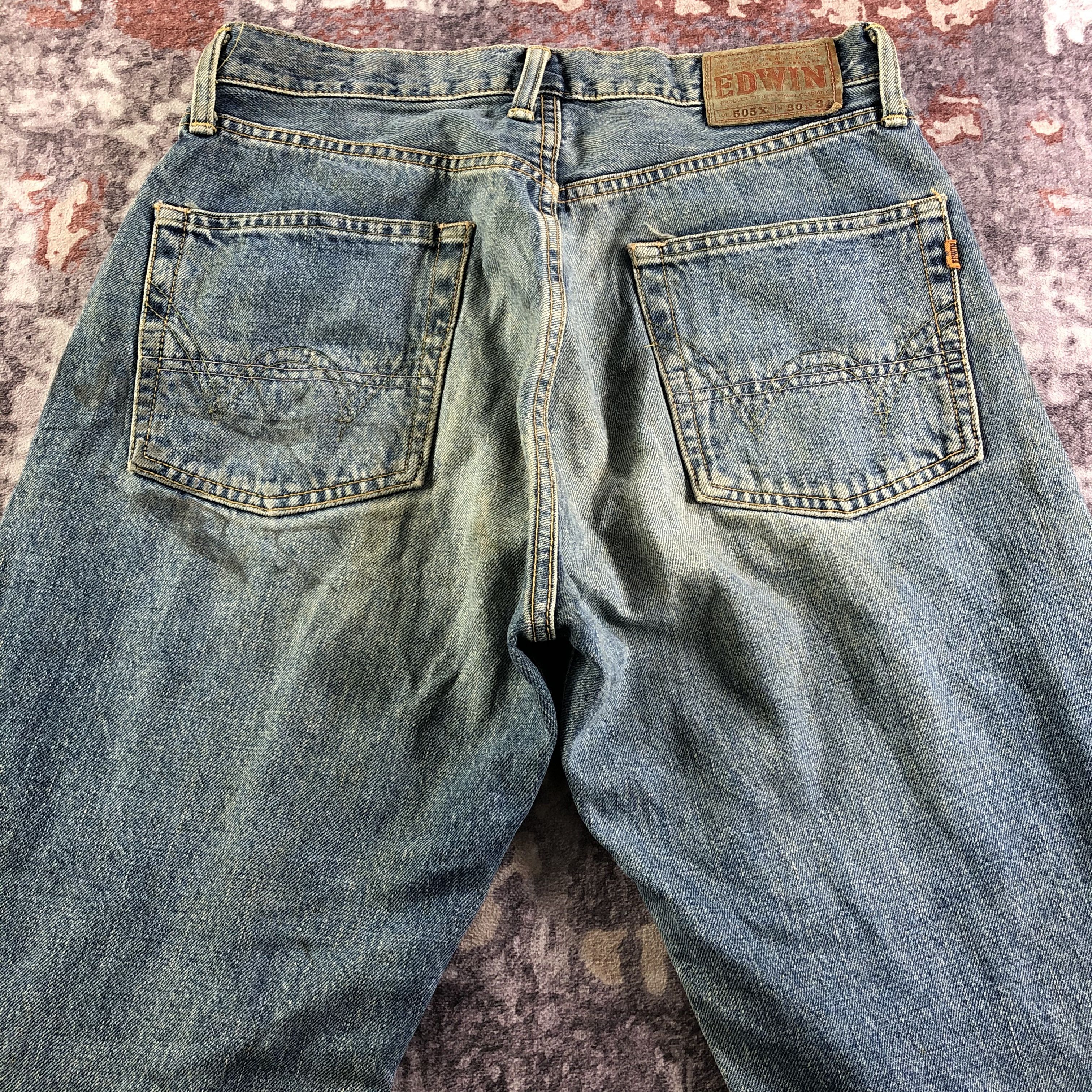 Edwin Vintage 90s Edwin 505 Selvedge Jeans-JM3600 Size US 31 - 4 Thumbnail