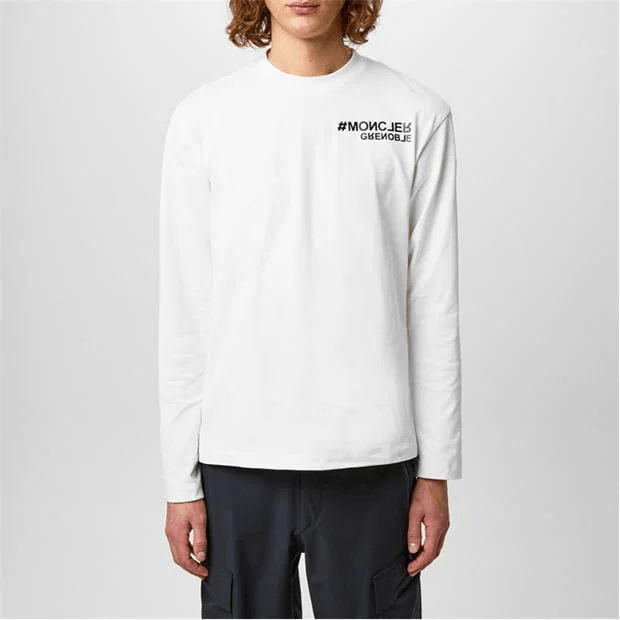 Moncler Long Sleeve Logo T-Shirt Size US XL / EU 56 / 4 - 5 Thumbnail