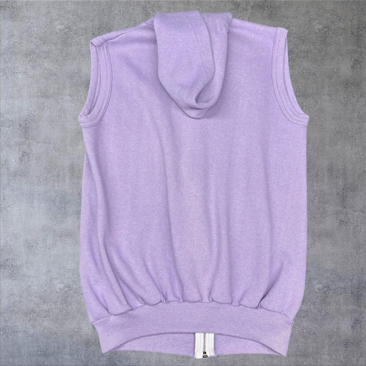 Vintage Vintage Purple Sleeveless Hoodie Size M / US 6-8 / IT 42-44 - 2 Thumbnail