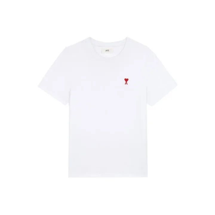 AMI AMIPARIS De Coeur Heart Embroidery T-Shirt -2507 Size US S / EU 44-46 / 1 - 1 Thumbnail