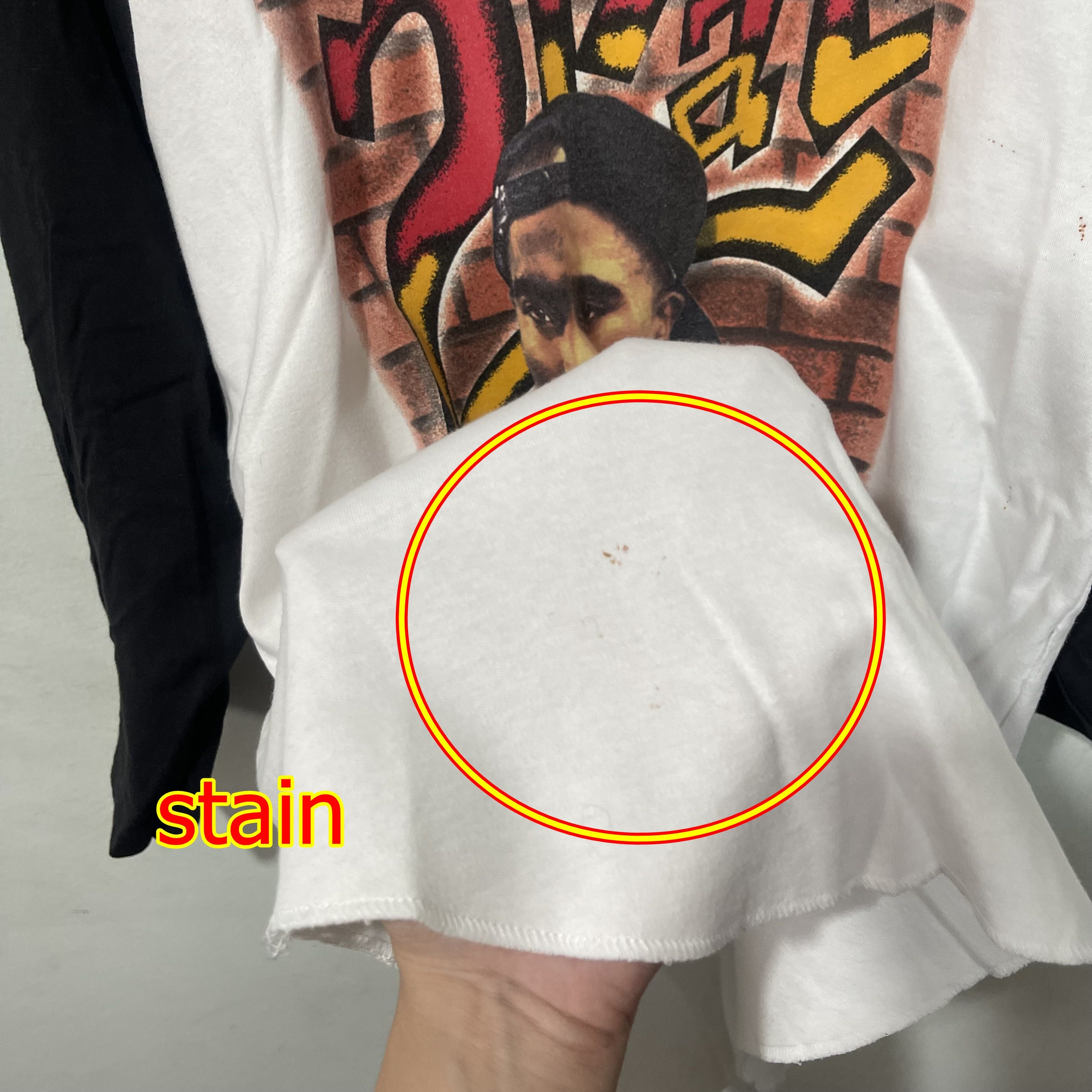 Rap Tees Vintage 2Pac Tupac Shakur Raglan Long Sleeve Hip Hop Rap Tee Size US XL / EU 56 / 4 - 12 Thumbnail