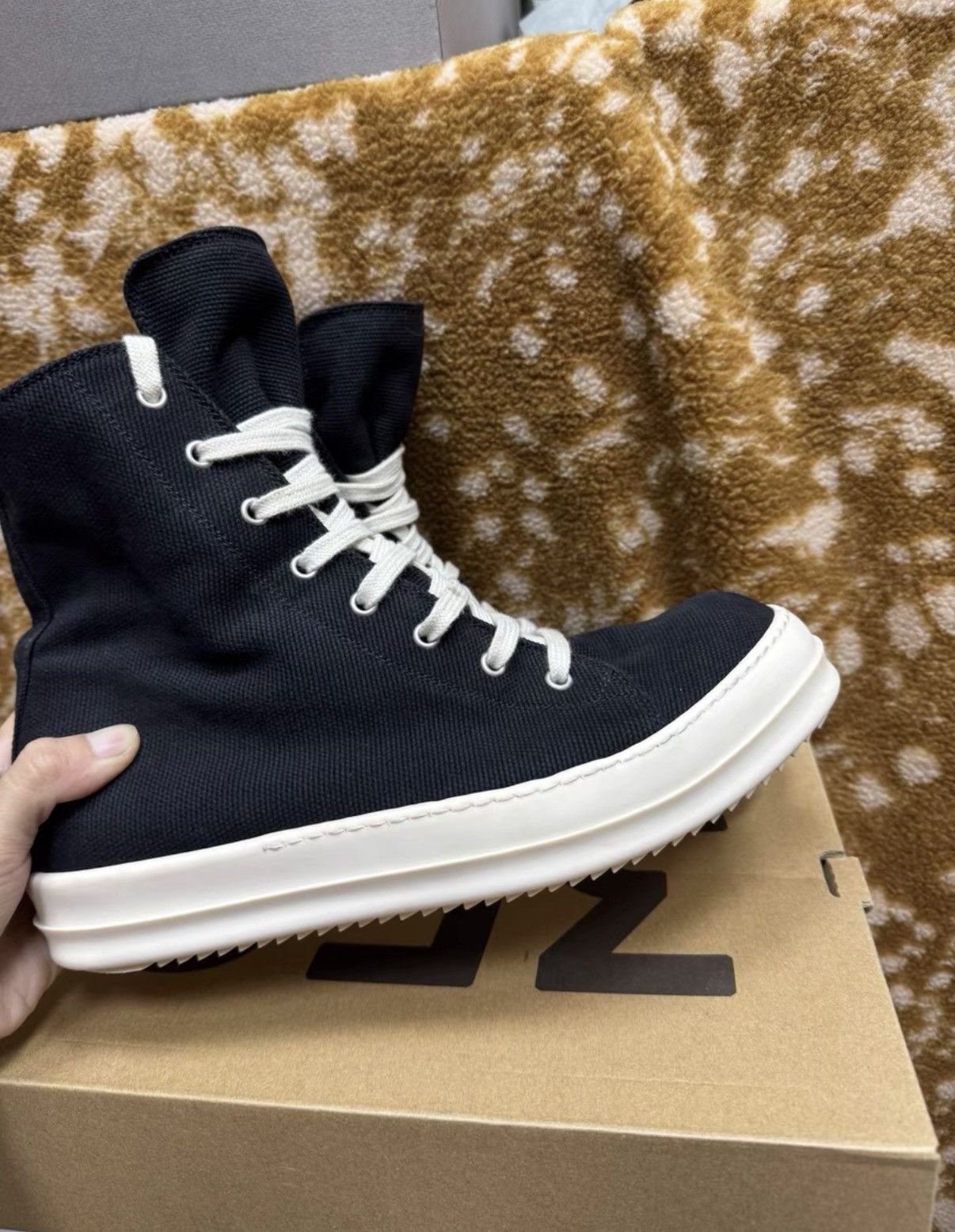 Rick Owens Rick Owens DRKSHDW High Top Sneakers K37 Size US 8 / EU 41 - 2 Thumbnail