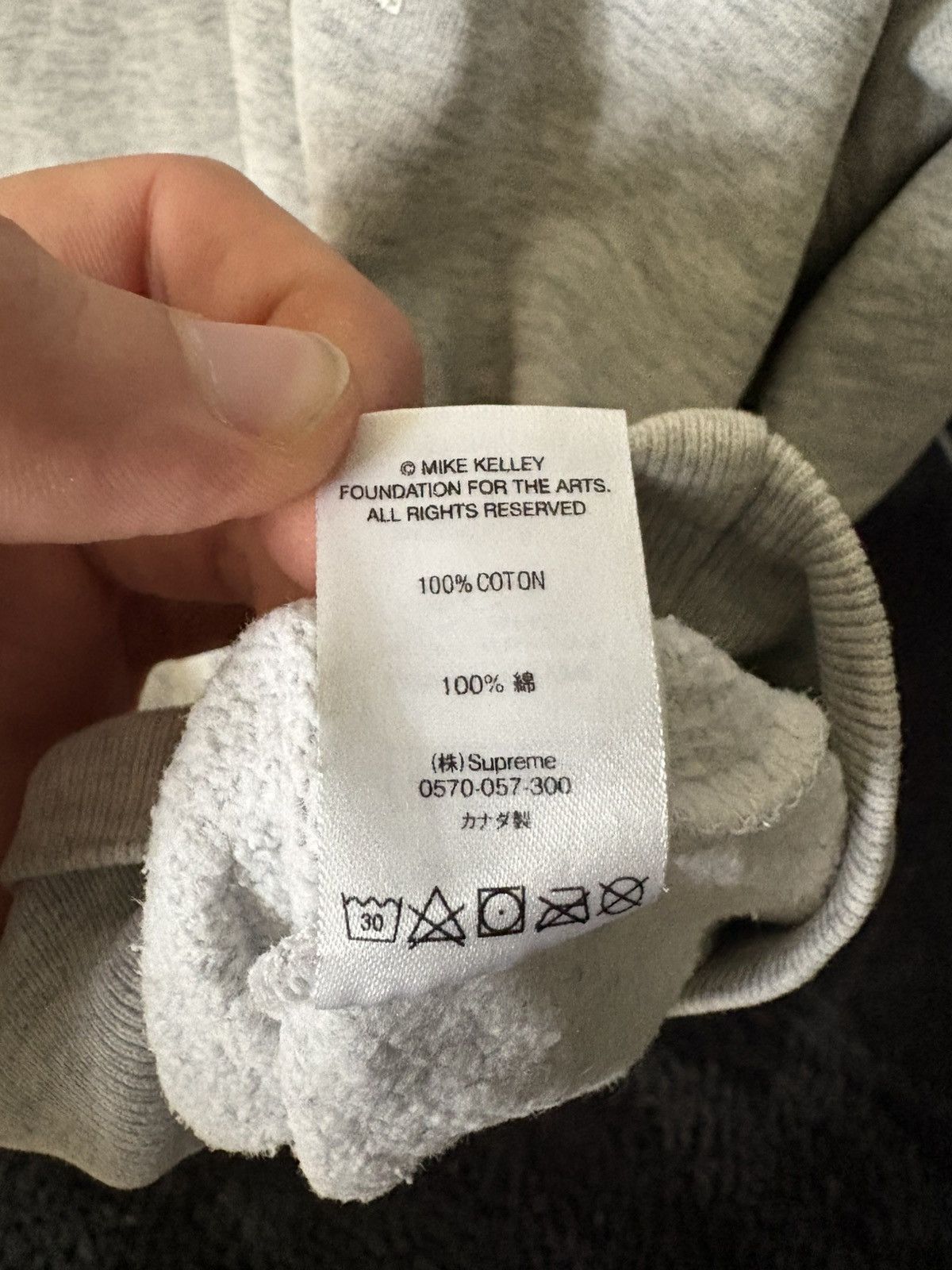Supreme Supreme Mike Kelley Franklin Signing Hoodie Grey FW18 Size M Size US M / EU 48-50 / 2 - 9 Thumbnail