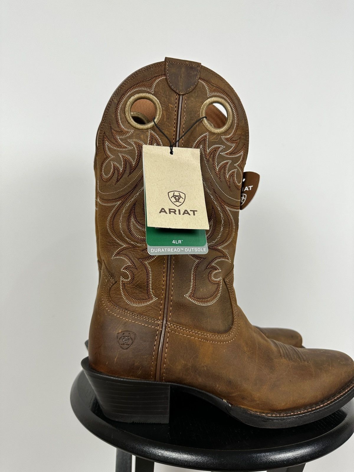 Ariat NEW! Ariat Square Toe Western Brown Leather Boots Size US 9 / EU 42 - 14 Thumbnail