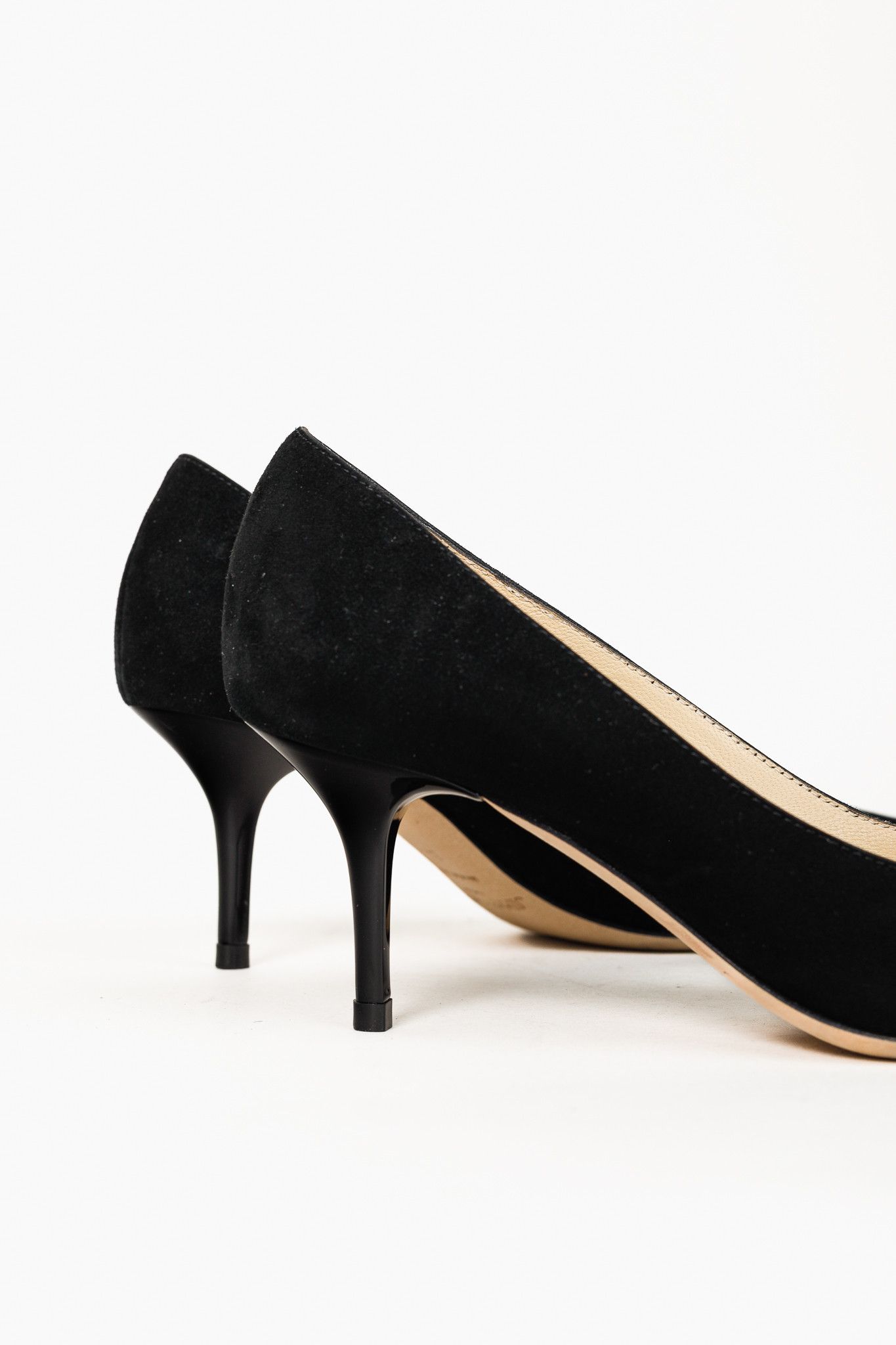 Jimmy Choo Jimmy Choo Aurora 60 Black Suede Pointed-Toe Heels Size US 4 / IT 34 - 7 Thumbnail