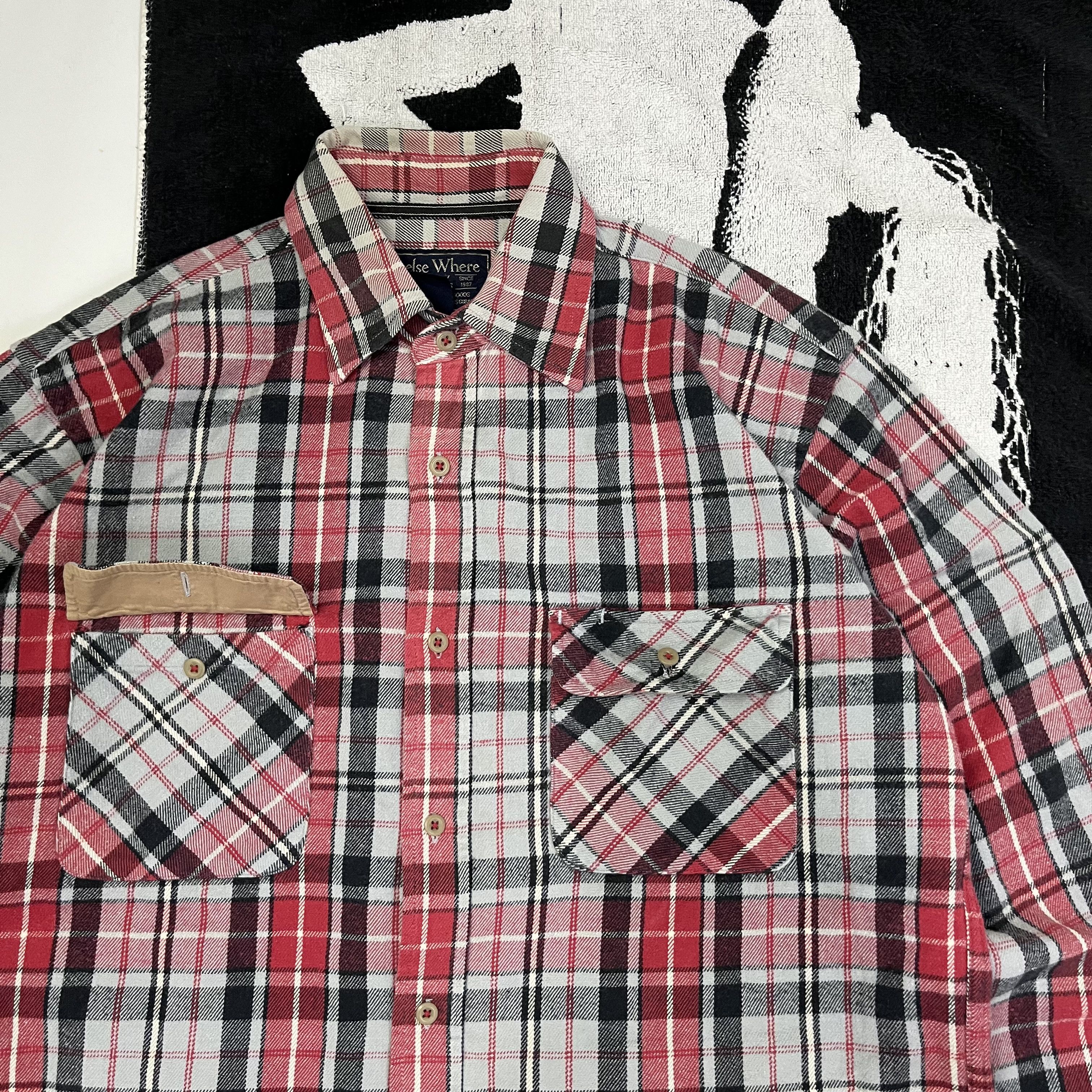 Flannel × Vintage Beelsw where long sleeve flannel Size US L / EU 52-54 / 3 - 2 Thumbnail