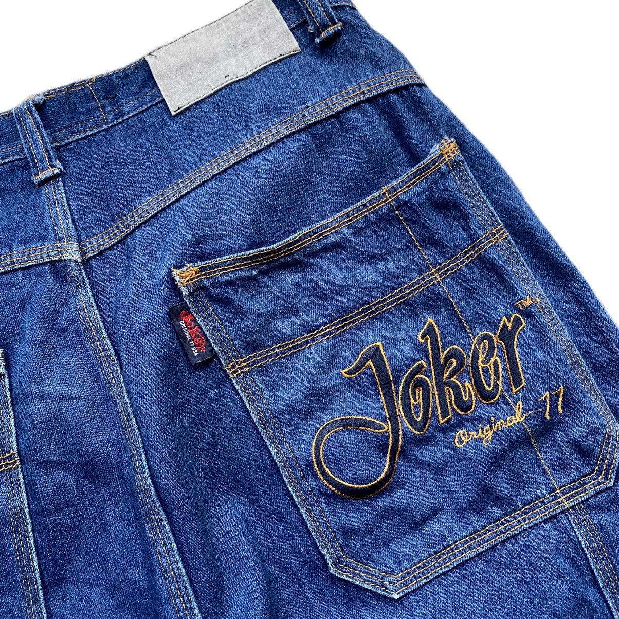 JNCO 🔥Vintage Joker77 Carpenter Blue Baggy Jeans🔥 Size US 34 / EU 50 - 4 Thumbnail