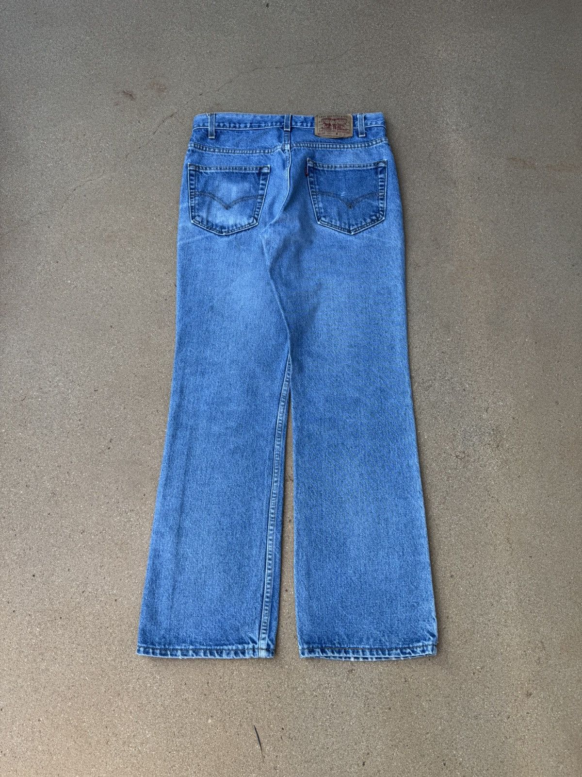 Levi's Vtg 90’s Levi’s 517 Red Tab Bootcut Flare Denim Jeans 32x30 Size US 32 / EU 48 - 2 Thumbnail