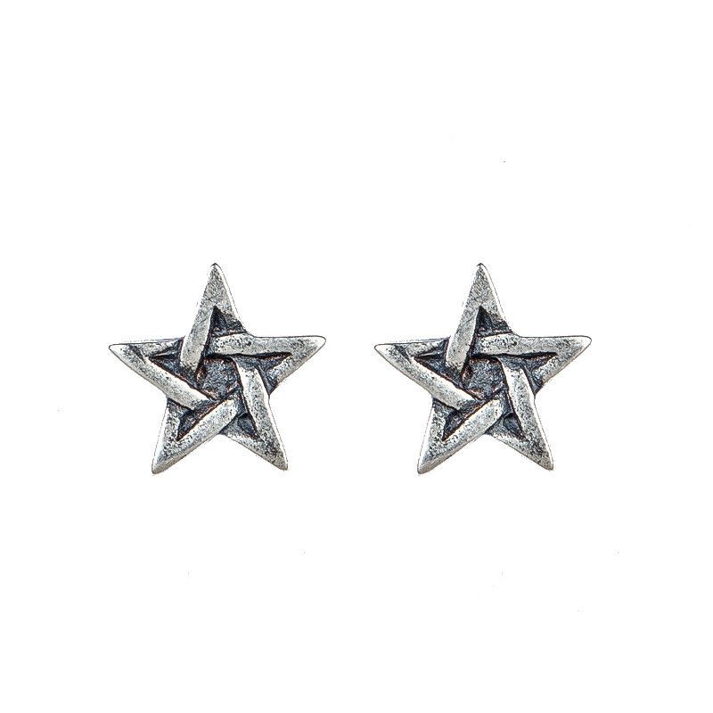 Jewelry Heart Future Earrings One Pairs Chrome Jewelry Size ONE SIZE - 4 Thumbnail