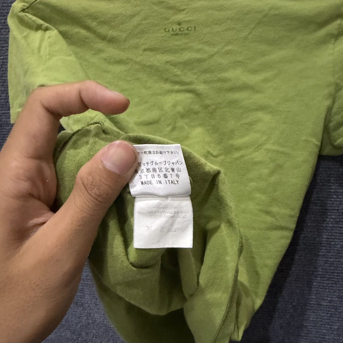 Gucci Gucci Green V-Neck T-Shirt Size M / US 6-8 / IT 42-44 - 8 Thumbnail