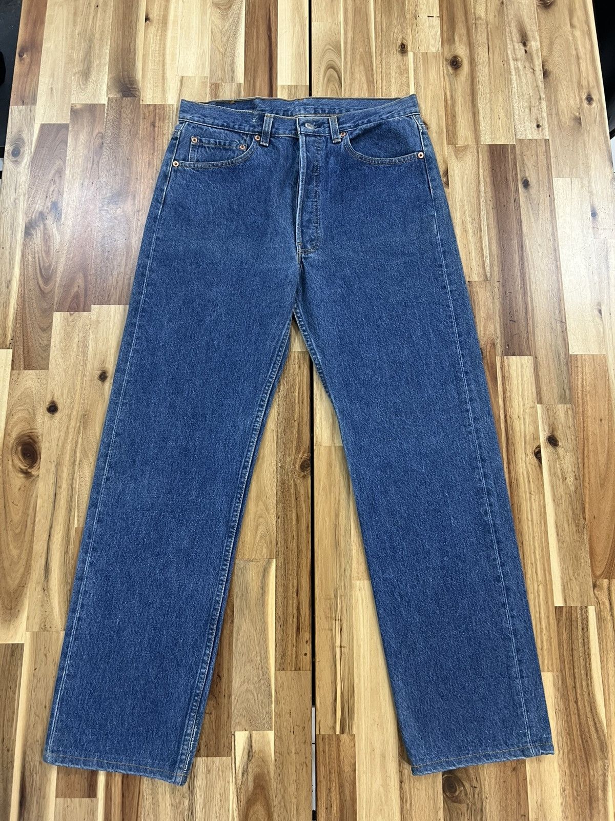 Levi's Vintage 90’s Levis 501 Small e Non Selvedge Denim Jeans Size US 32 / EU 48 - 3 Thumbnail