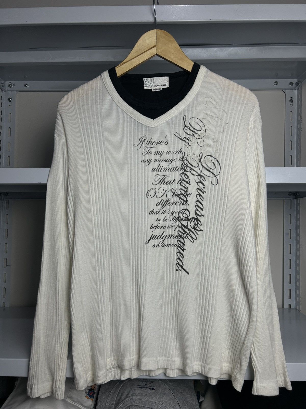 If Six Was Nine 31040=Homme Poem longsleeve Size US M / EU 48-50 / 2 - 1 Thumbnail