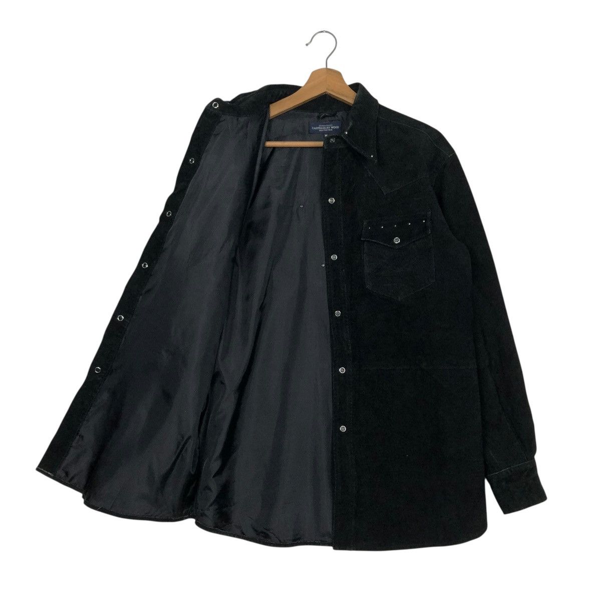 Japanese Brand 🔥RICH BLACK VINTAGE CHORE LEATHER JACKET CANTERBURY CROSS Size US M / EU 48-50 / 2 - 13 Thumbnail