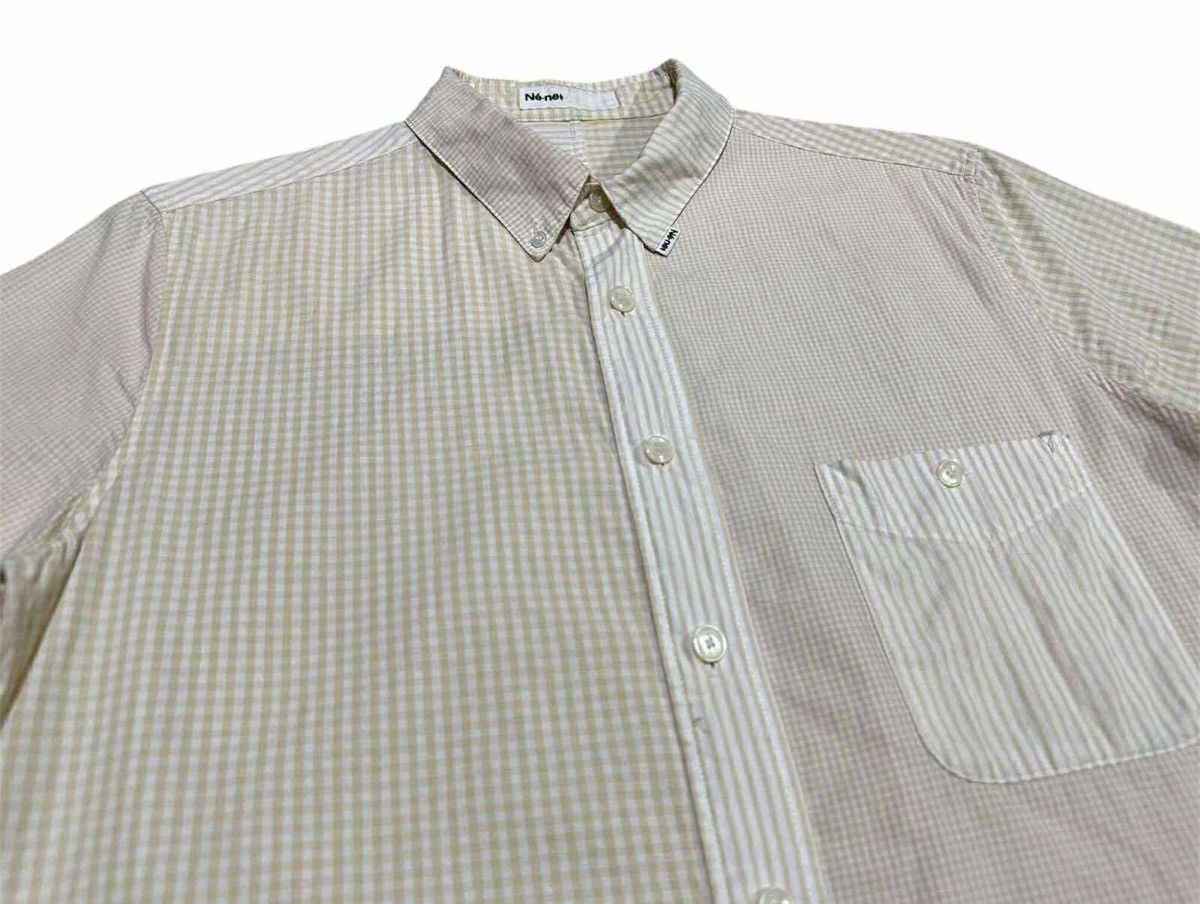Ne-Net 🔥Rare Ne-Net Issey Miyake Check Asymmetric Shirt Ss Size US L / EU 52-54 / 3 - 4 Thumbnail