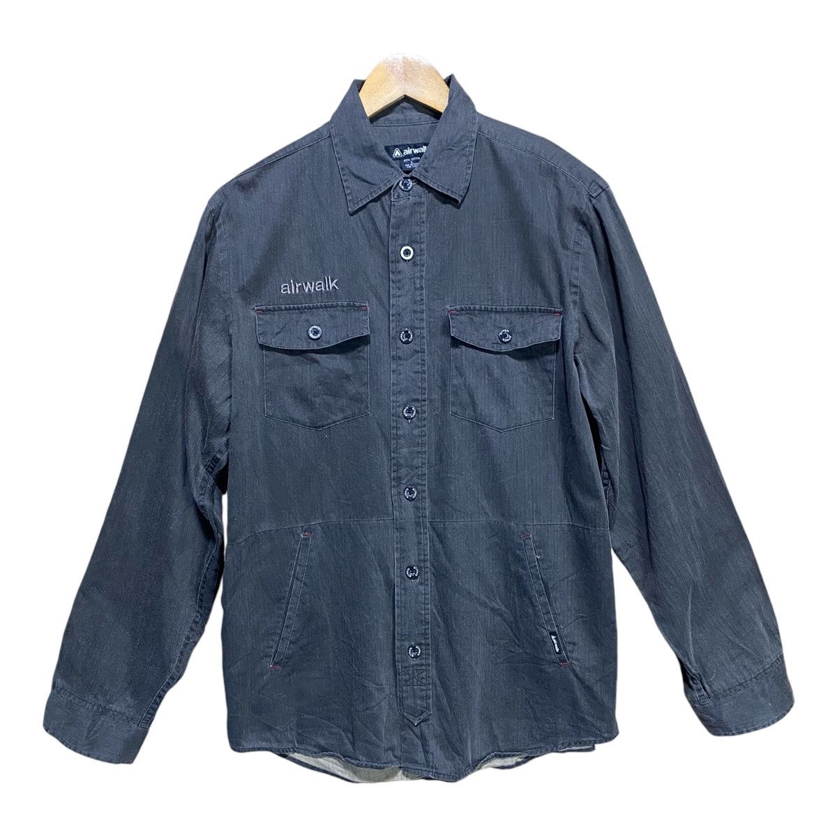 Airwalk Airwalk Shirt Button Up Double Pocket Size US L / EU 52-54 / 3 - 1 Thumbnail