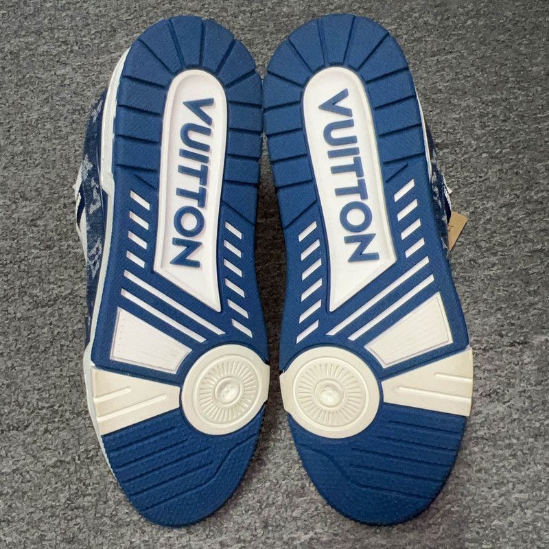 Louis Vuitton Louis Vuitton Denim Low-Top Fashion Sneakers -2508 Size US 8.5 / EU 41-42 - 4 Thumbnail