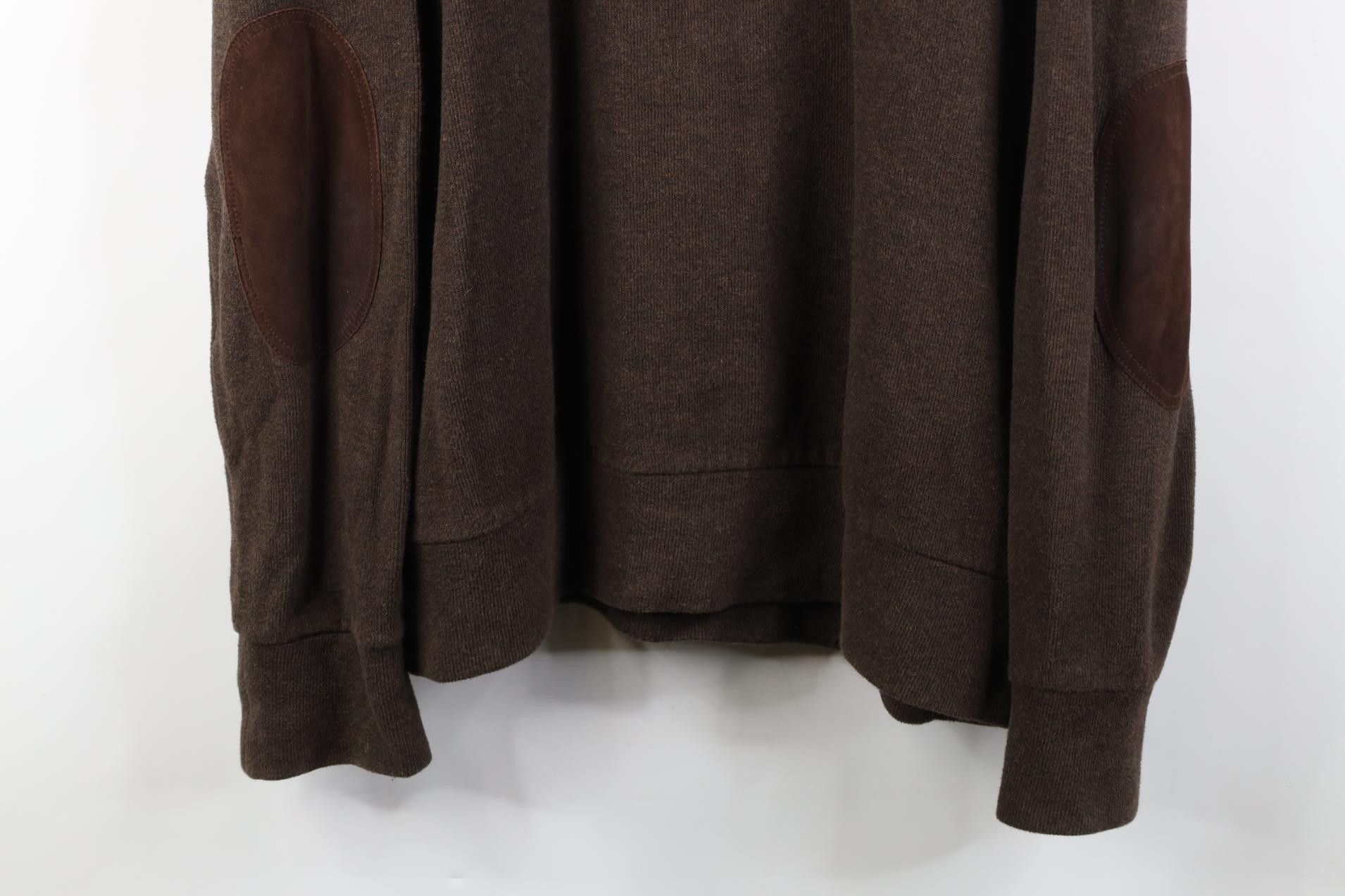Polo Ralph Lauren Vintage Ralph Lauren Elbow Patch Ribbed Knit Shawl Sweater Size US XL / EU 56 / 4 - 3 Thumbnail
