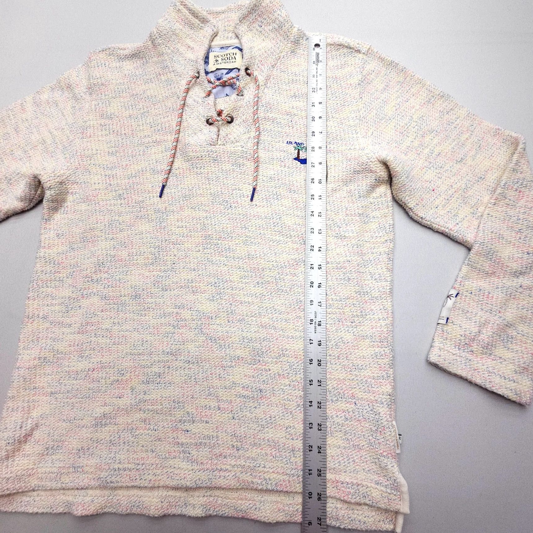 Scotch & Soda Scotch & Soda Multicolor Geometric Sweater Womens Medium Mock Neck Long Sleeve Tropical Pullover Size M / US 6-8 / IT 42-44 - 7 Thumbnail