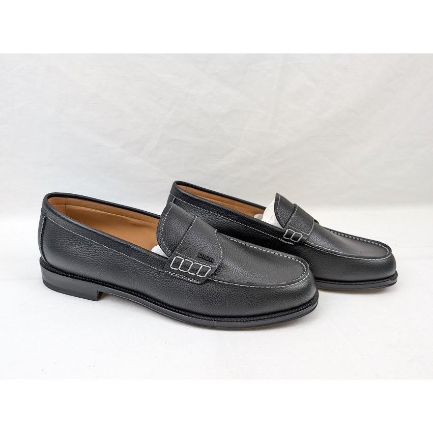 Dior o1rshd1 Granville Grained Calf Loafer in Nior Size US 13 / EU 46 - 11 Thumbnail