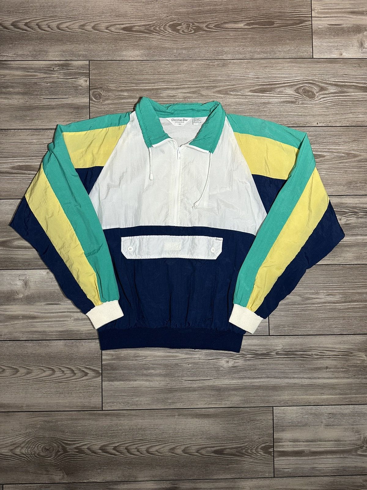 Vintage Christian Dior Monsieur Windbreaker Quarter Zip
