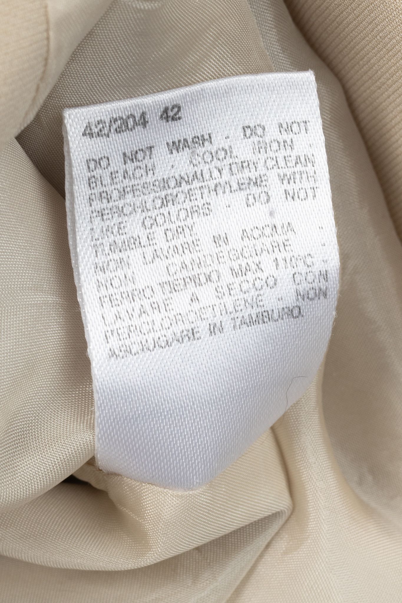 Max Mara Max Mara Beige Crepe Single-Breasted Blazer Size M / US 6-8 / IT 42-44 - 9 Thumbnail
