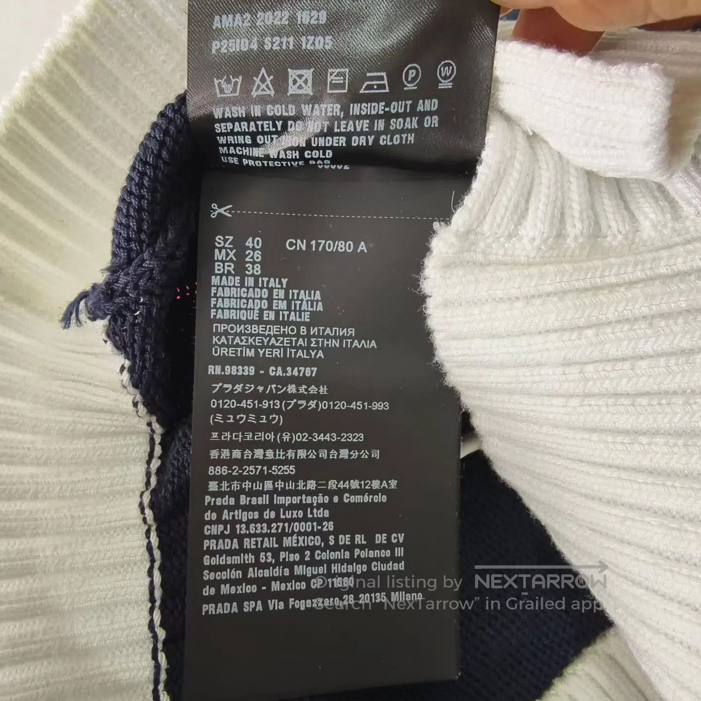 Prada Prada Logo Knit Cardigan. Size S / US 4 / IT 40 - 5 Thumbnail