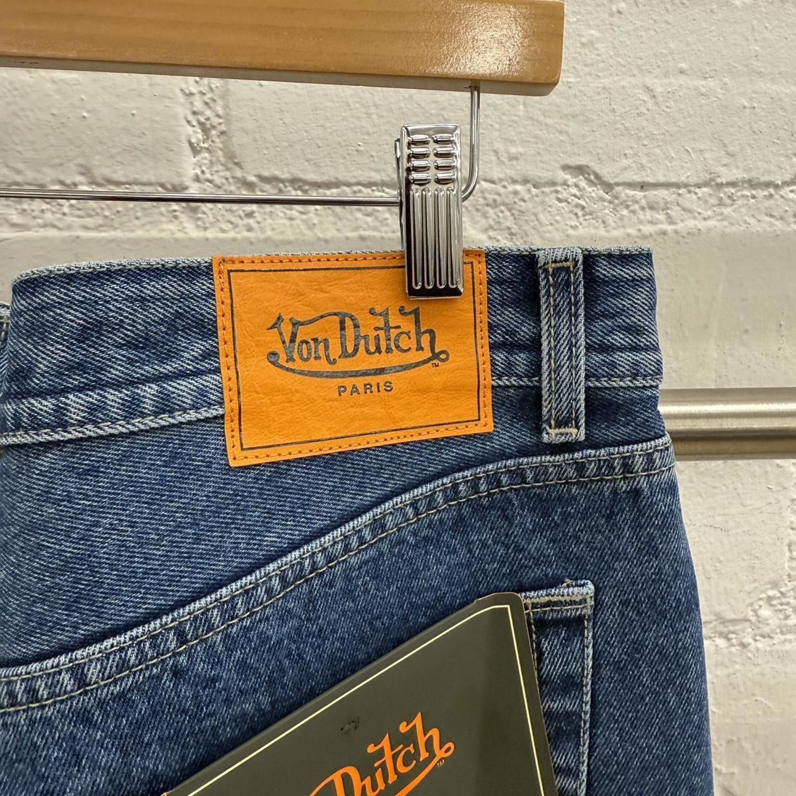 Von Dutch Von Dutch Patchwork Jeans W38 L32 Graphic Logo Denim Size US 38 / EU 54 - 4 Thumbnail