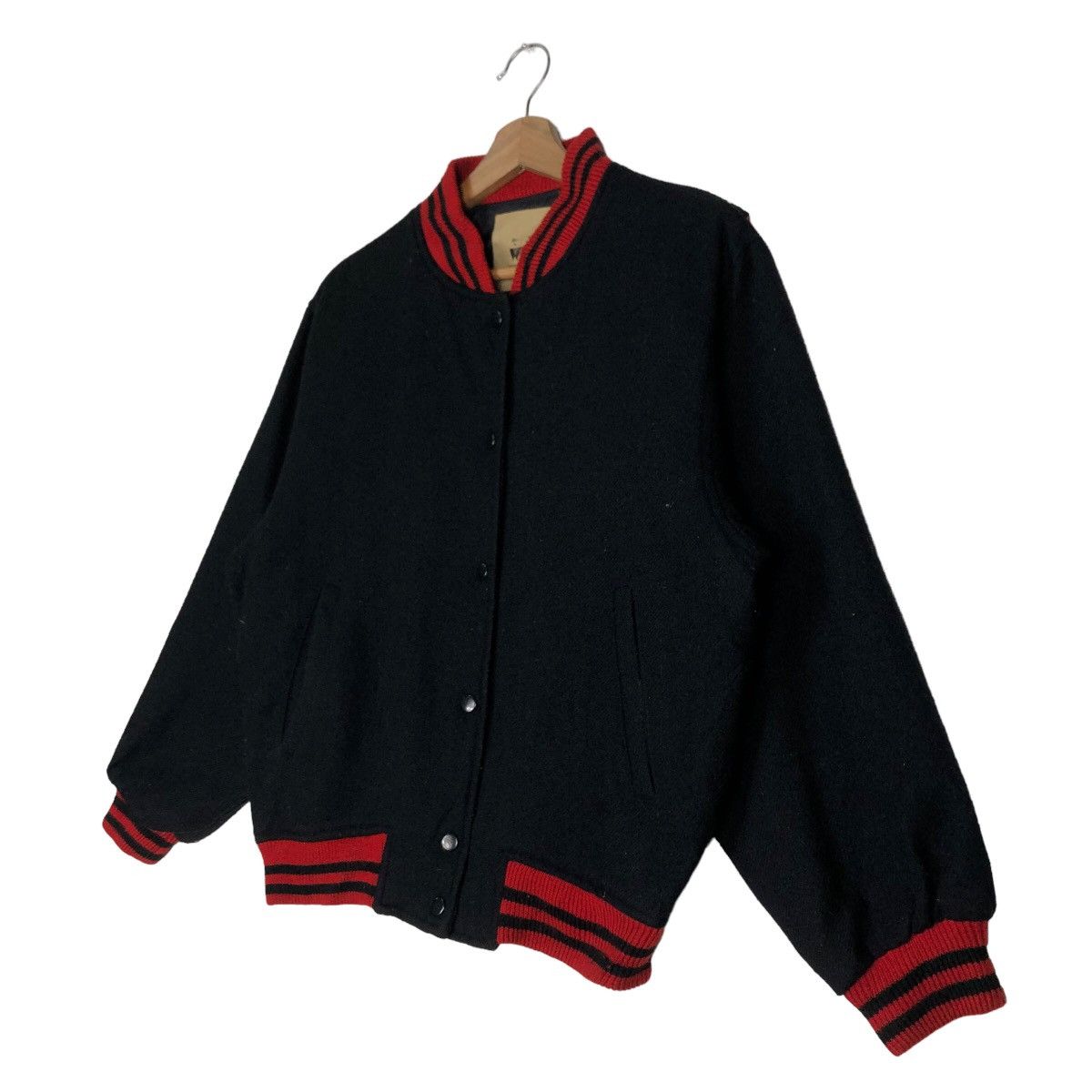 Vintage 🔥90’s Vintage Varsity Jacket Words Worth Japan Issey Miyake Size US L / EU 52-54 / 3 - 2 Thumbnail