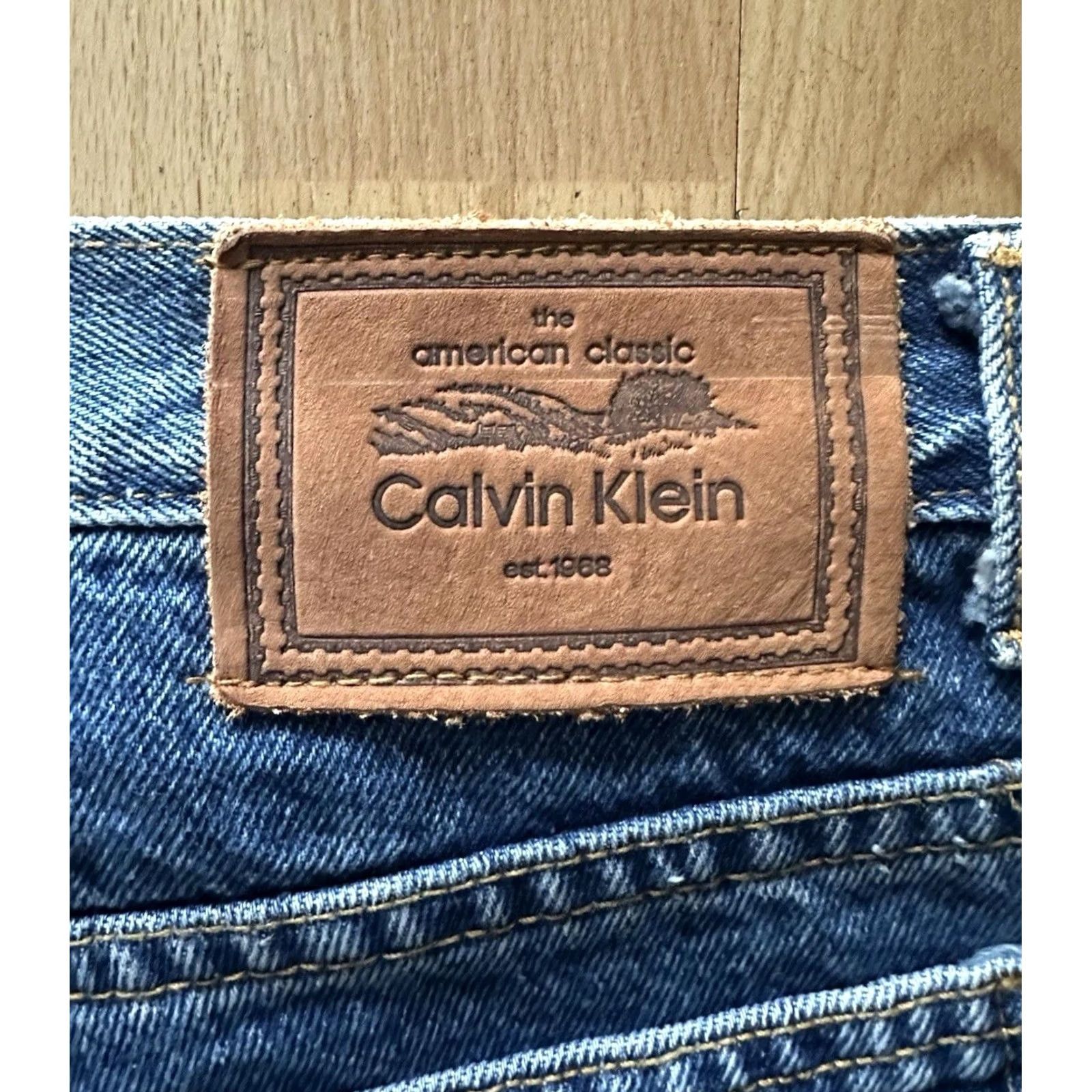 Calvin Klein VINTAGE Calvin Klein Jeans Union Made 32/34 Mens Blue USA 90s NWT Deadstock Made in USA Size US 32 / EU 48 - 2 Thumbnail