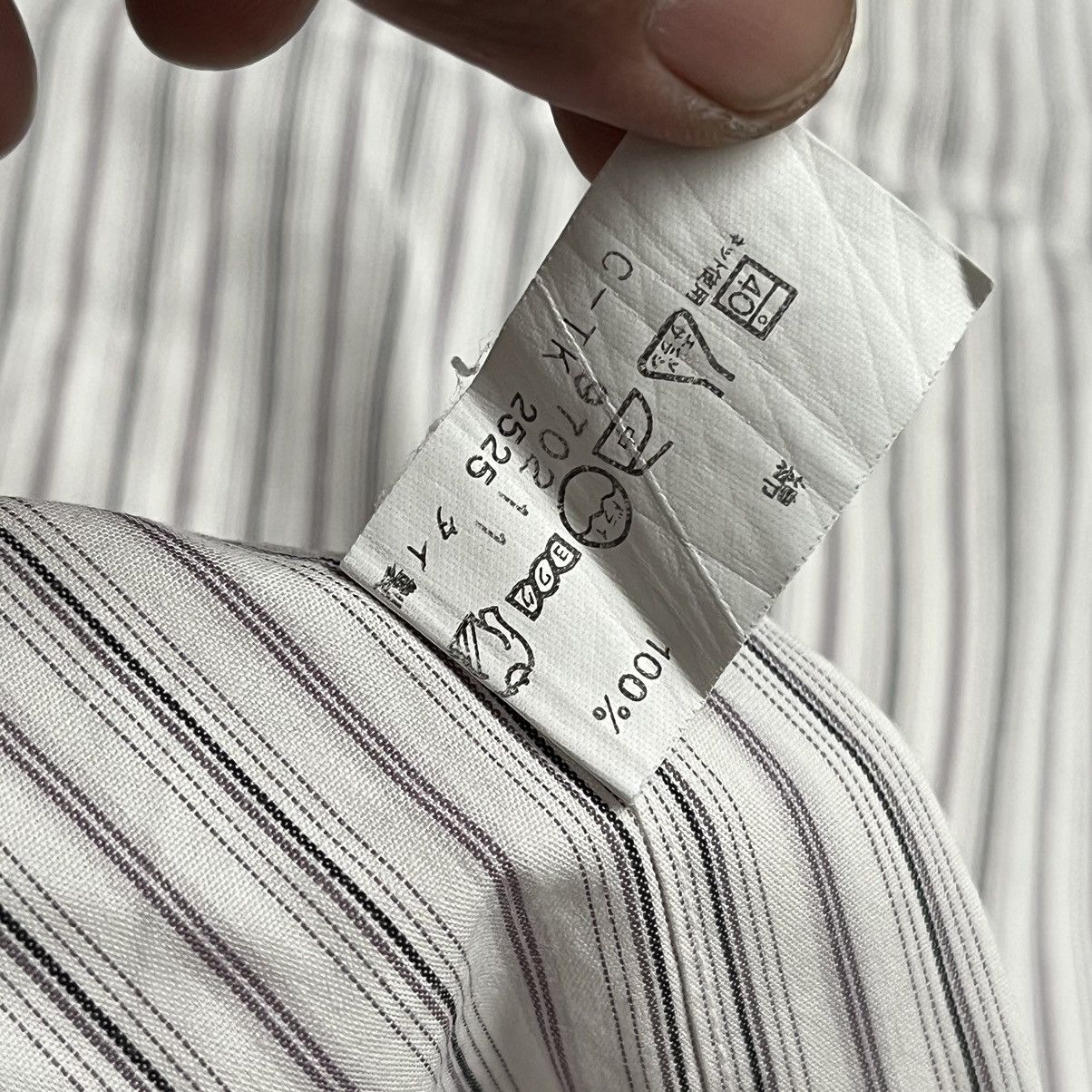 Issey Miyake Vintage 90s ISSEY MIYAKE Buttom Ups Shirt Striped Size US L / EU 52-54 / 3 - 7 Thumbnail