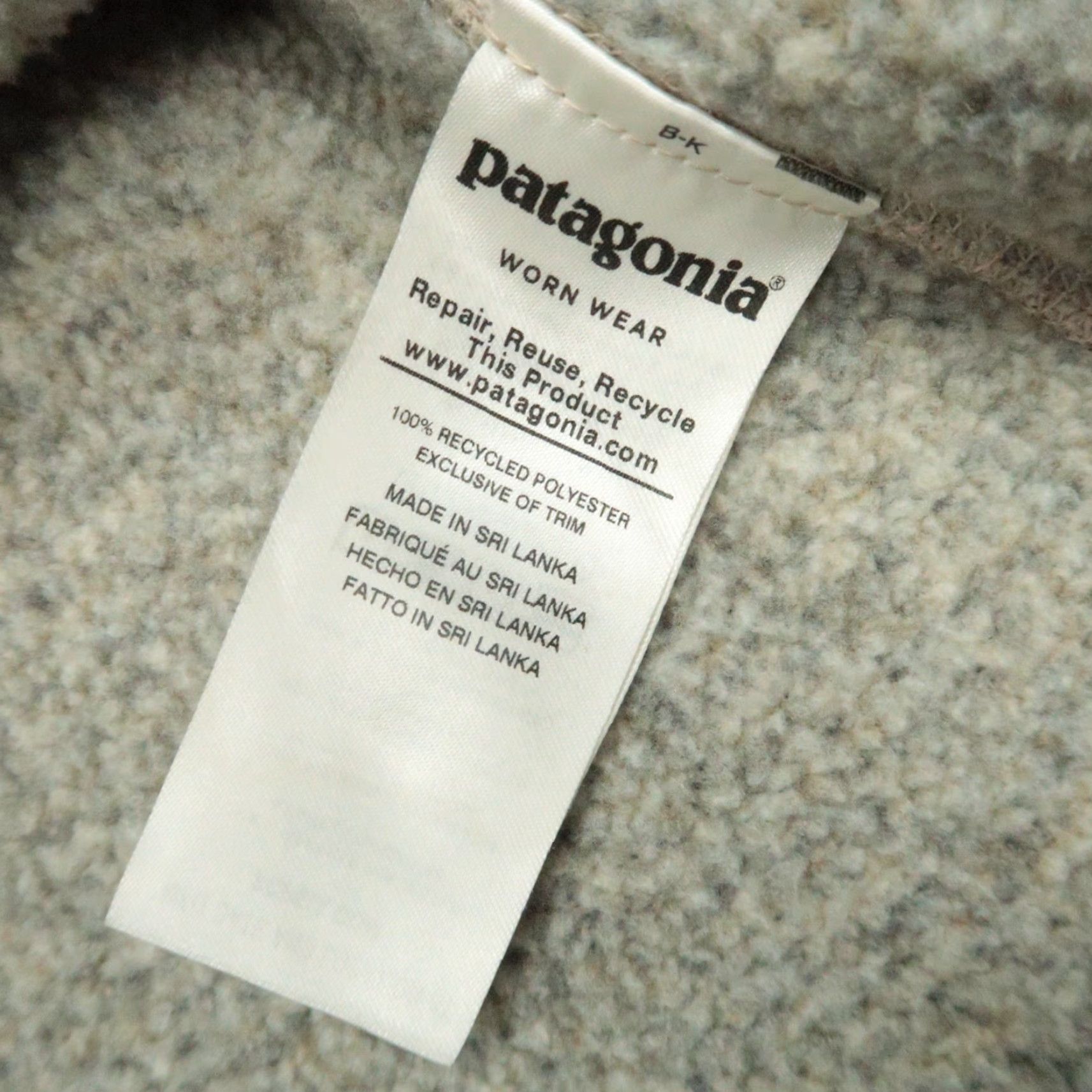Patagonia Patagonia Sweater Womens Medium Pelican Tan Quarter Zip Fleece Jumper Size M / US 6-8 / IT 42-44 - 4 Thumbnail
