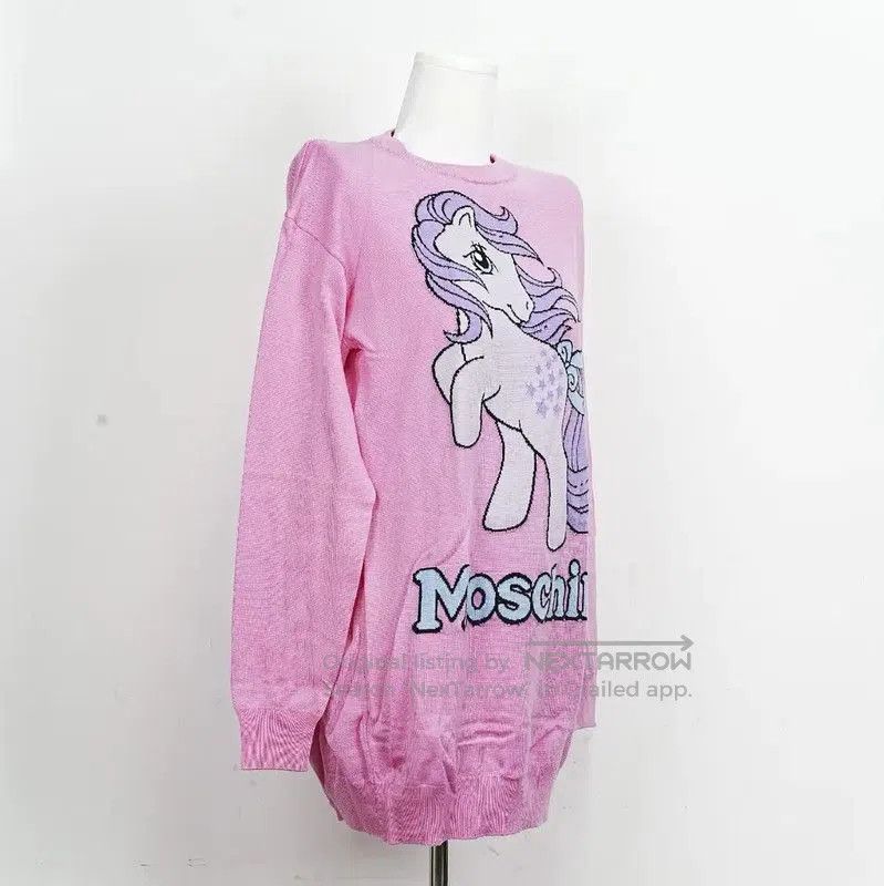 Moschino Moschino Pink Cashmere Long Sleeve Sweater . Size M / US 6-8 / IT 42-44 - 4 Thumbnail