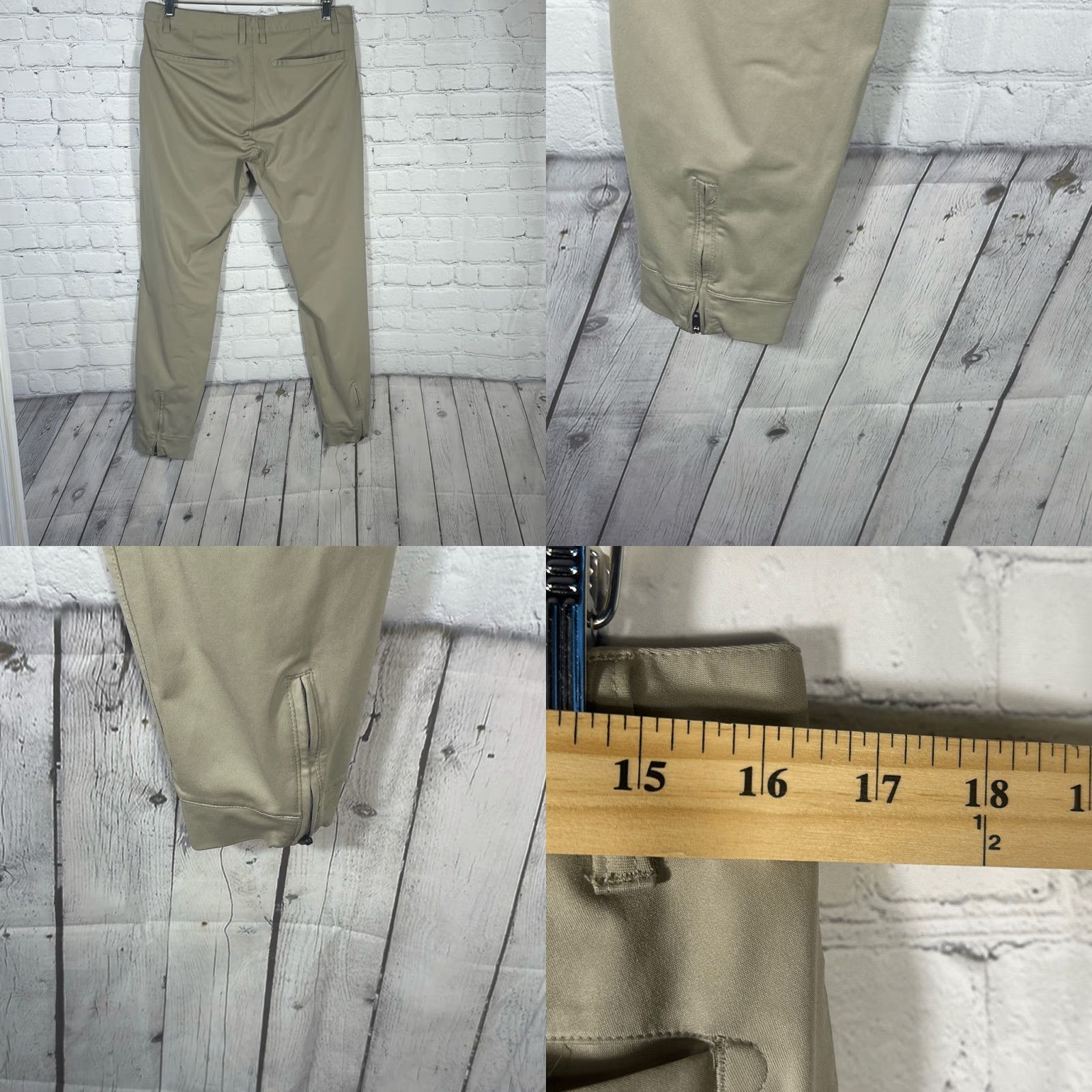 Rhone VINTAGE RHONE Commuter Pants Joggers 32 Tan Khaki Chino Style 100594 Mens Inseam 29 Size US 32 / EU 48 - 8 Thumbnail