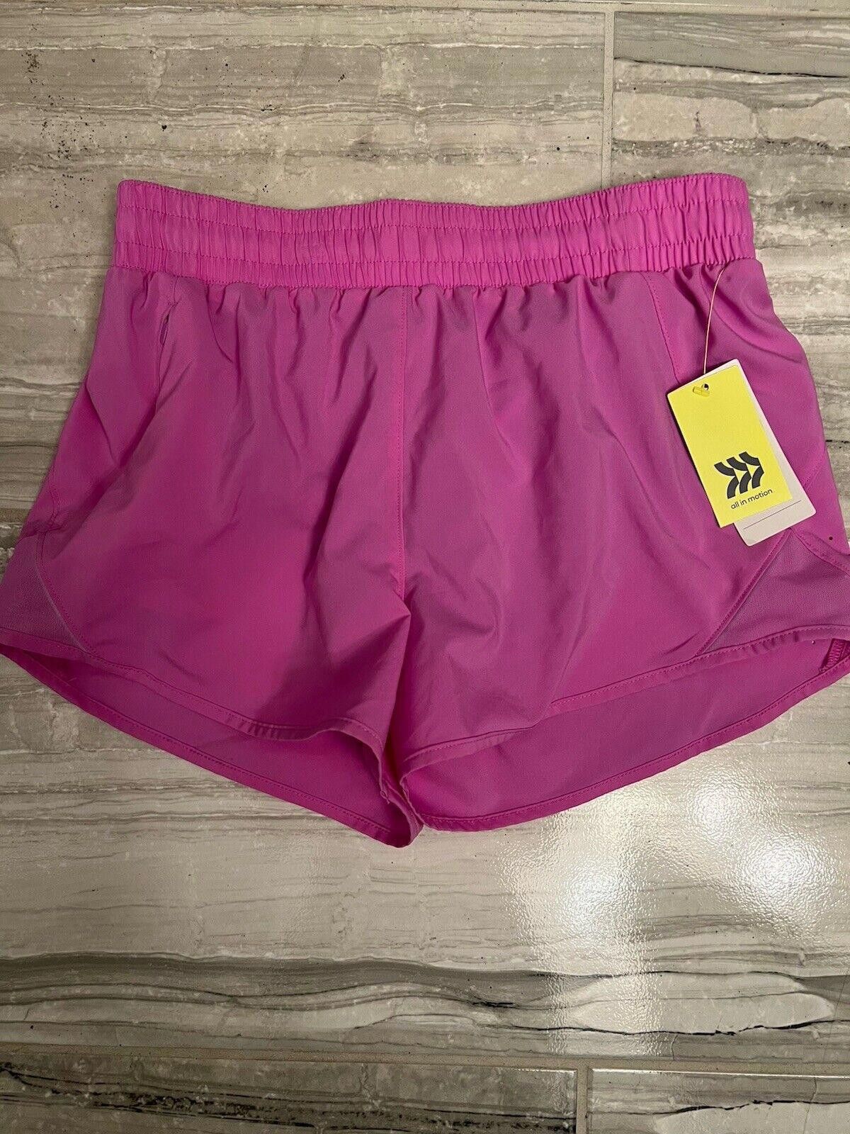 Designer All In Motion Run Shorts Womens Small Mid-Rise Pink Size 28" / US 6 / IT 42 - 1 Thumbnail