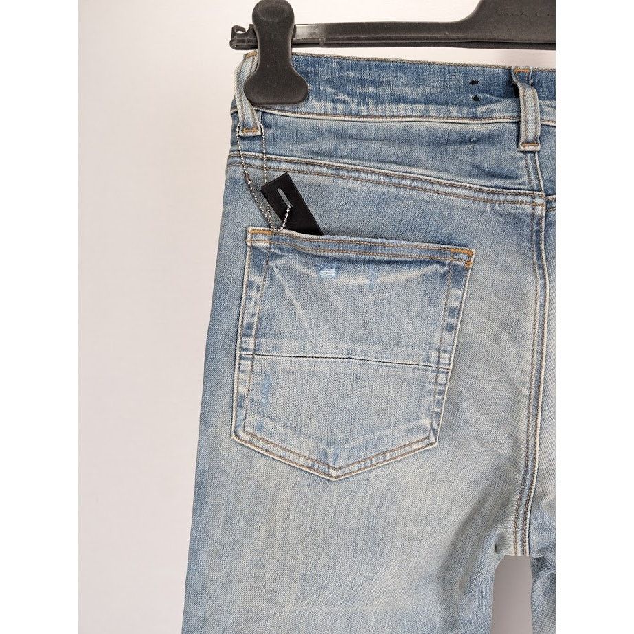 Amiri o1rshd1 Silk PJ Thrasher Jean in Clay Indigo Size US 32 / EU 48 - 16 Thumbnail