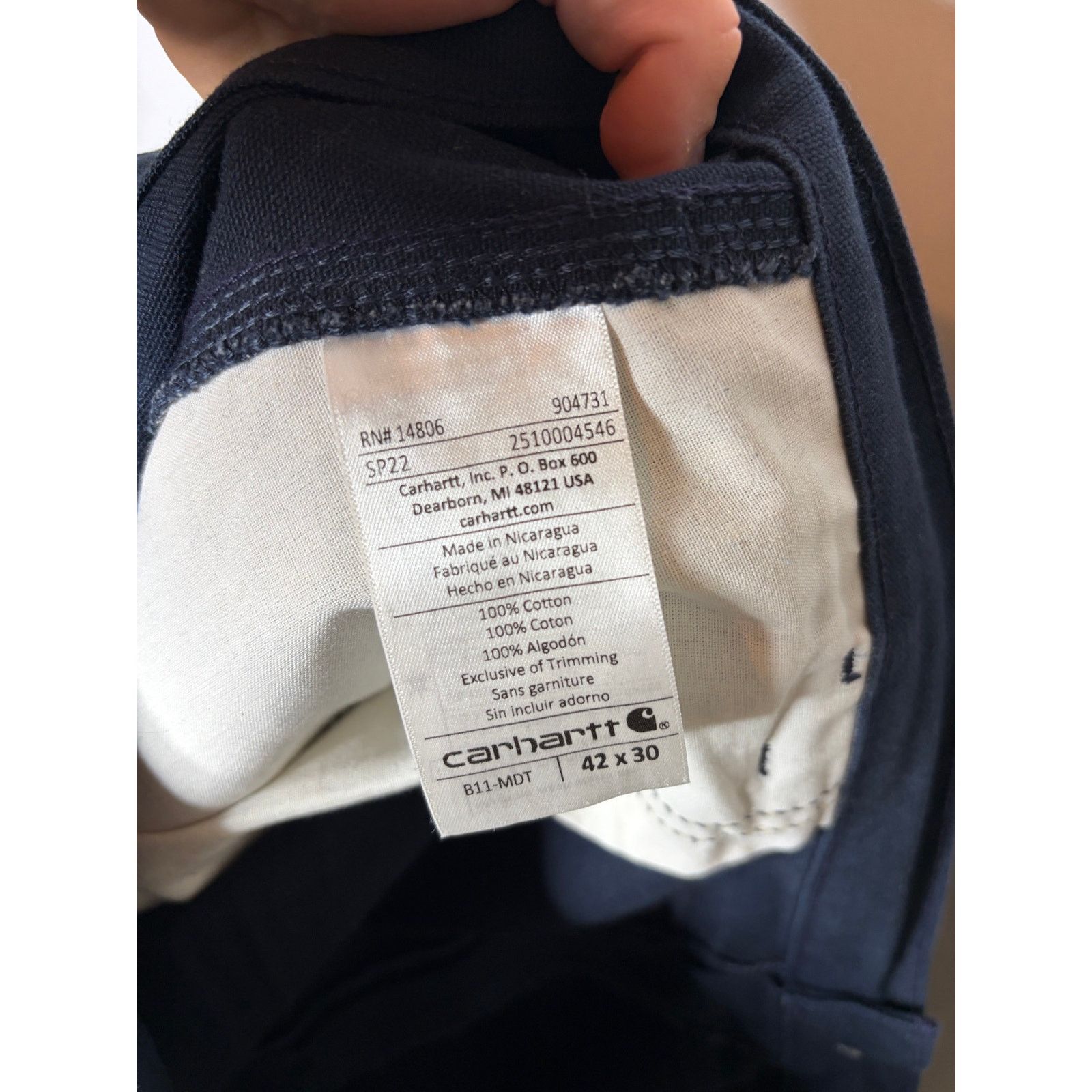 Carhartt Carhartt B11 Loose Straight Washed Duck Dungaree pants 42x30 Size US 42 / EU 58 - 5 Thumbnail