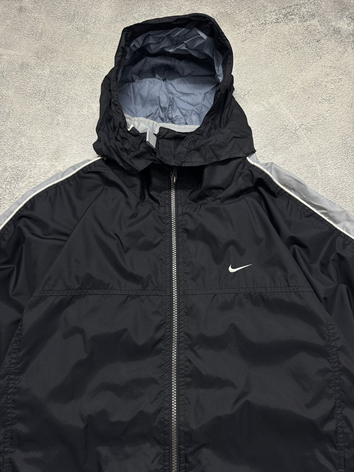 Nike Vintage Y2K Nike Nylon Mini Logo Jacket 00’s Size US XL / EU 56 / 4 - 2 Thumbnail