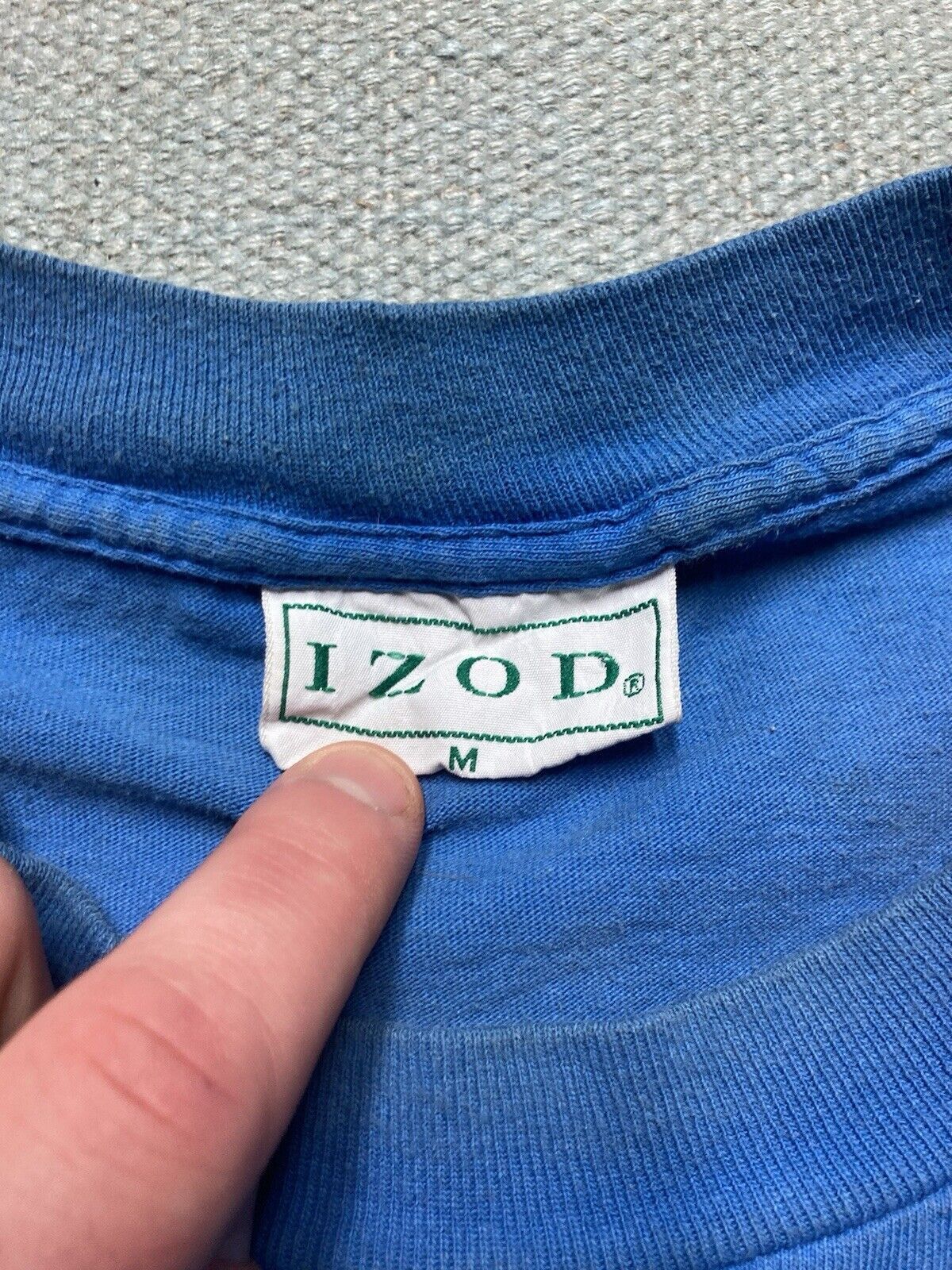 Izod × Vintage 80s pocket t shirt blank iZod cotton single stitch USA M Size US M / EU 48-50 / 2 - 5 Thumbnail