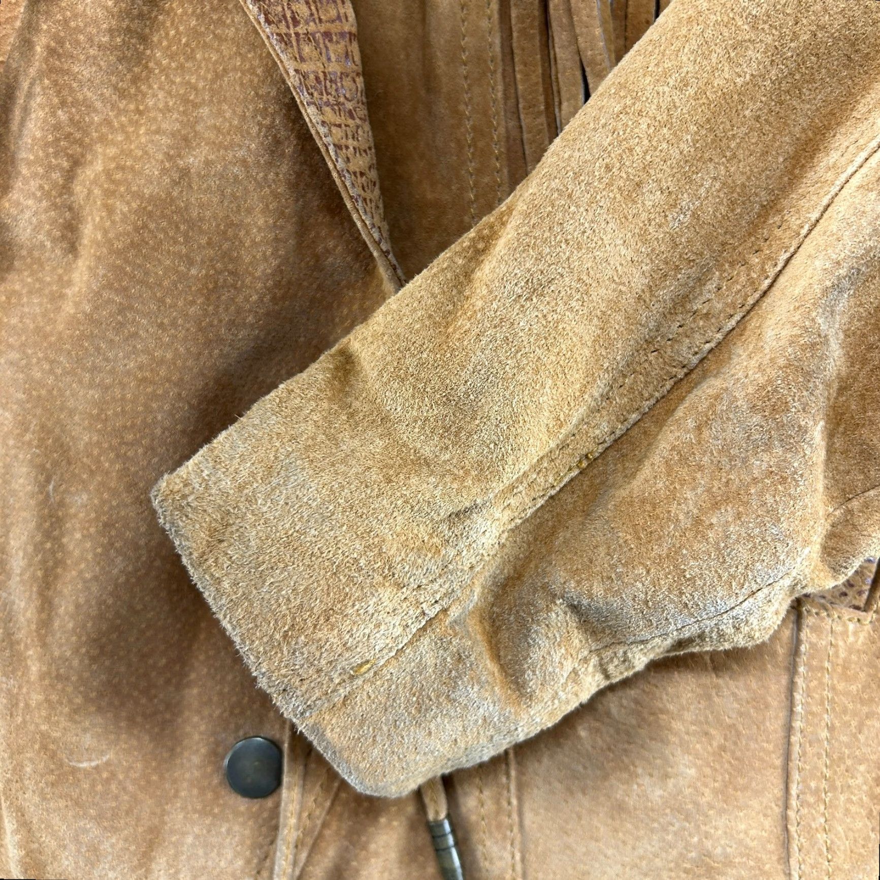 Vintage VINTAGE Winlit Leather Jacket Women Small Brown Suede Fringe Genuine Western 90s Size S / US 4 / IT 40 - 5 Thumbnail