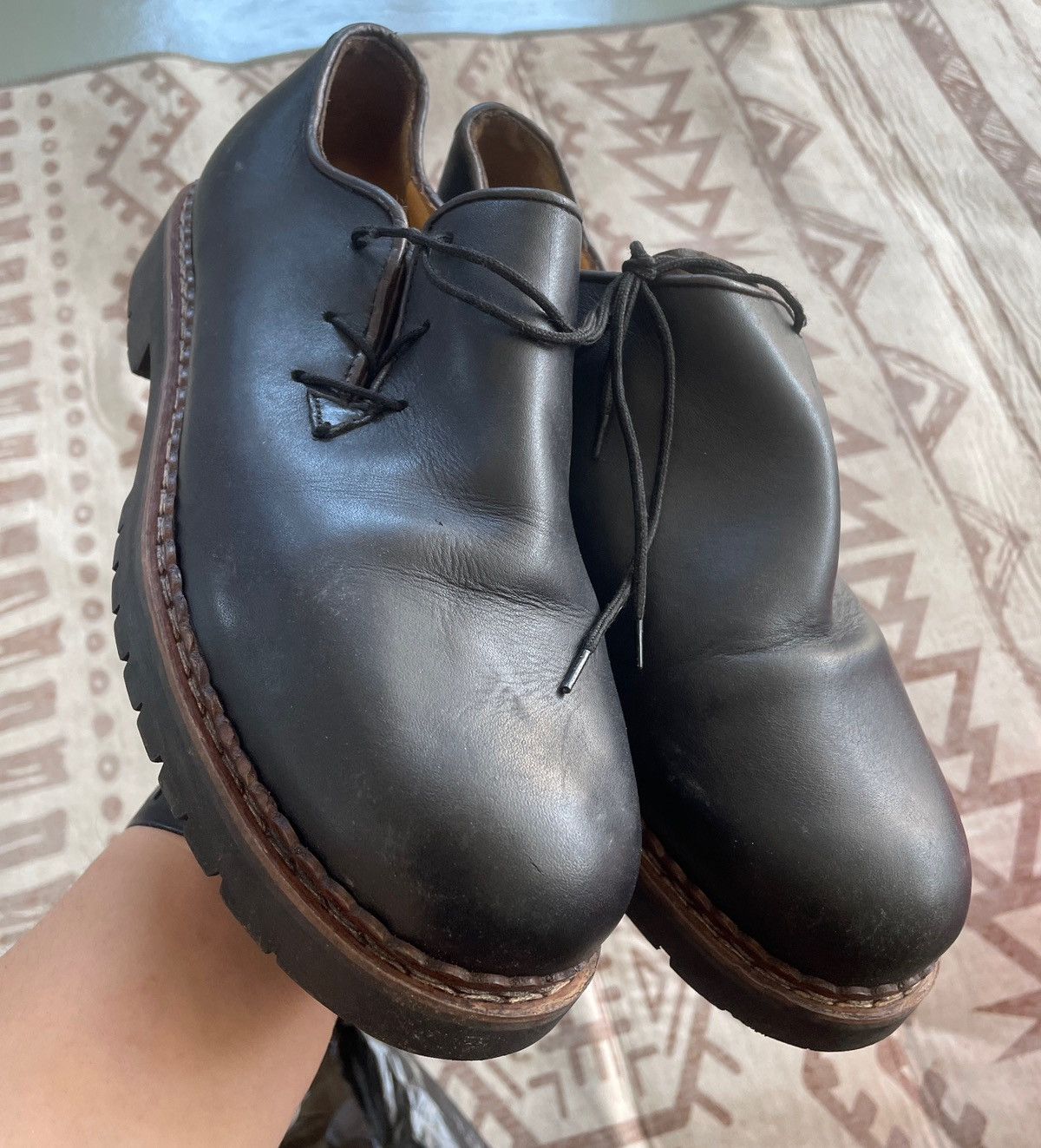 Other VINTAGE FRETZ MEN SWITZERLAND LEATHER PARABOOT SHOES Size US 8 / EU 41 - 4 Thumbnail