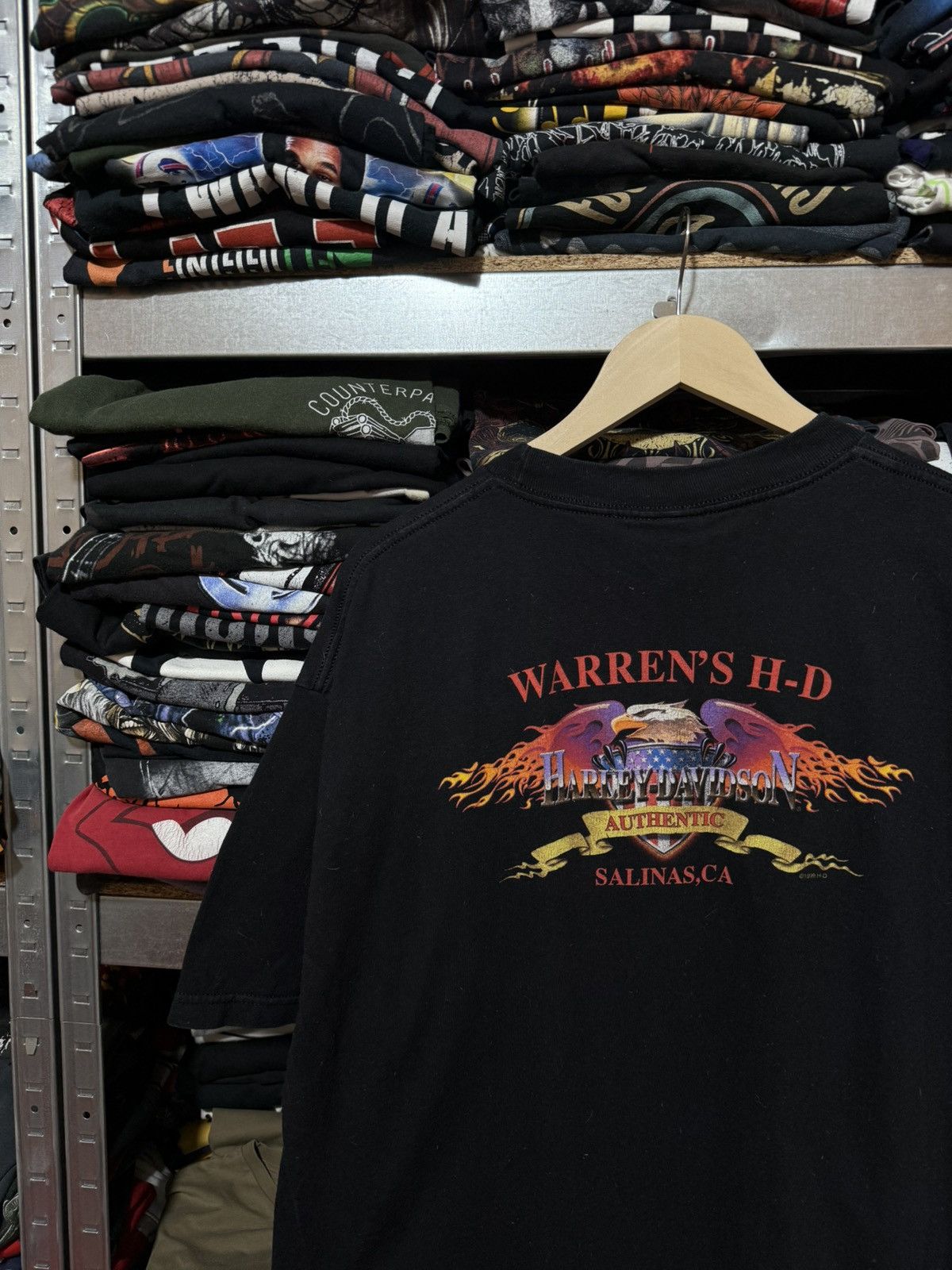 Harley Davidson Vintage 2000 Harley Davidson Raw Power Salinas CA T-Shirt Size US XL / EU 56 / 4 - 4 Thumbnail