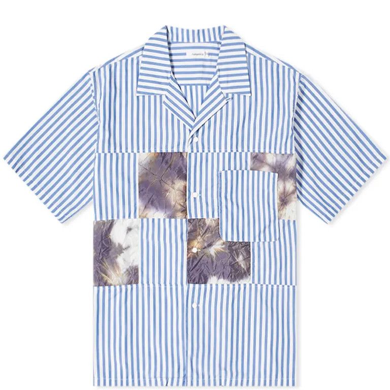 Comme des Garcons Nanamica Patchwork Open Collar Stripe Shirt Size US S / EU 44-46 / 1 - 1 Thumbnail