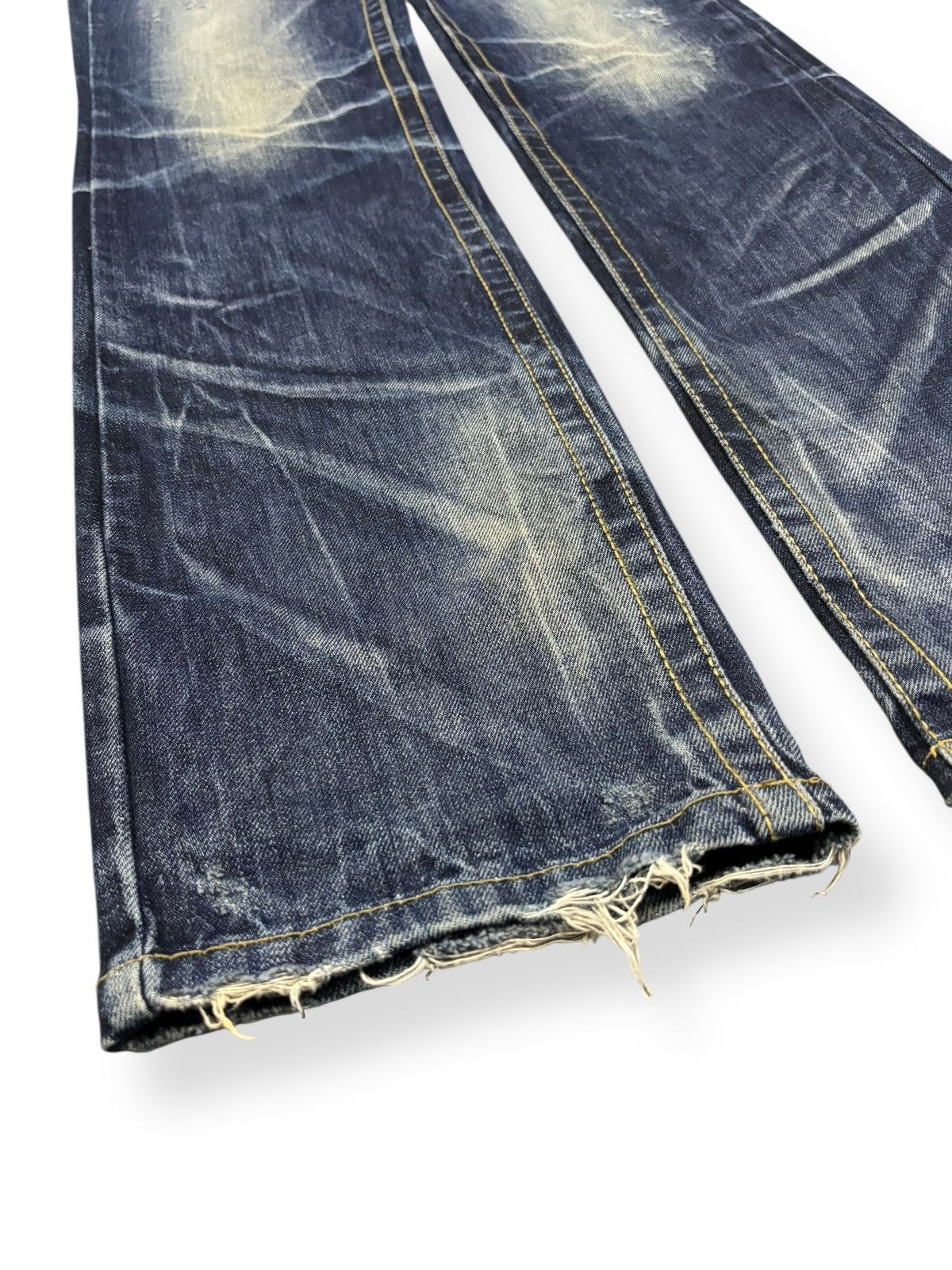 If Six Was Nine Vintage Japanese Brand Lolita Whiskers Distressed Punk Jeans Size US 32 / EU 48 - 8 Thumbnail
