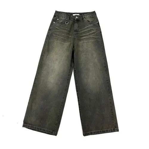 VIBE Stylish Wide-Legged Denim Pants - Urban Vintage Aesthetic Size US 32 / EU 48 - 4 Thumbnail