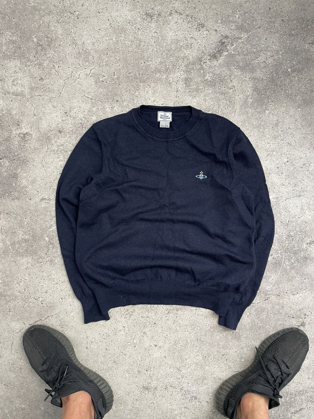 Vivienne Westwood Vivienne Westwood Sweater Navy Wool Size US L / EU 52-54 / 3 - 1 Thumbnail