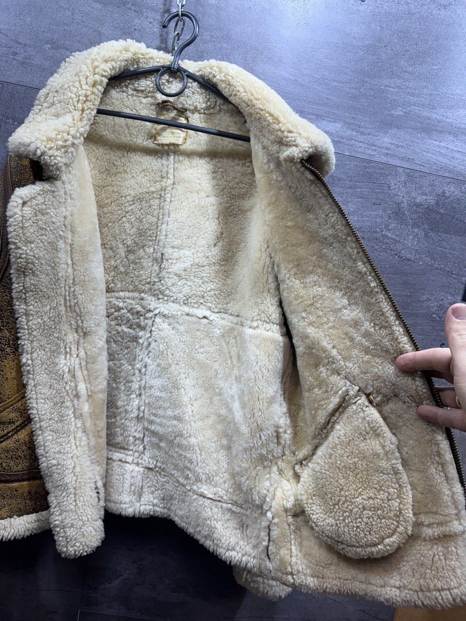 Other F16 Type Aviation Air Force US Army Style Sheepskin Jacket Size US M / EU 48-50 / 2 - 25 Thumbnail