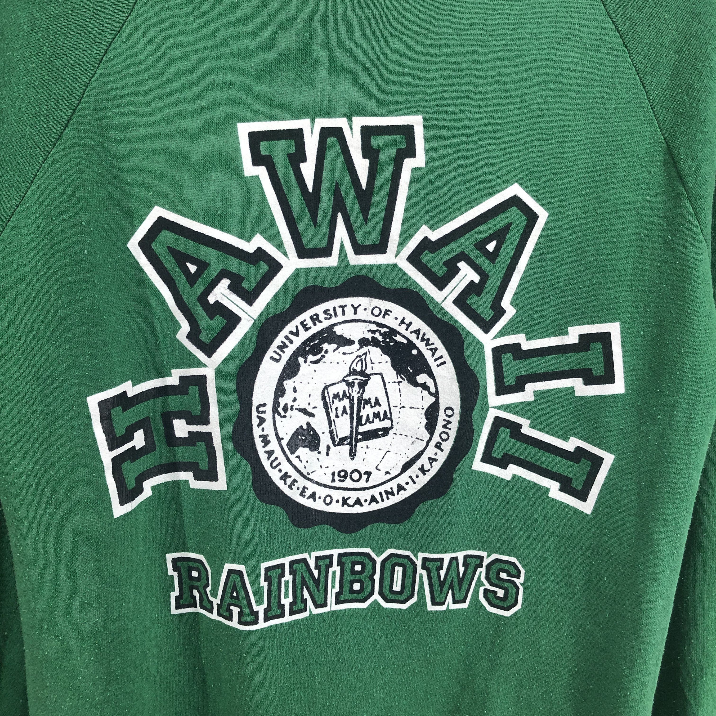 Jerzees 90s Vintage UNIVERSITY Of HAWAII Sweatshirt #0579/Y Size US S / EU 44-46 / 1 - 3 Thumbnail