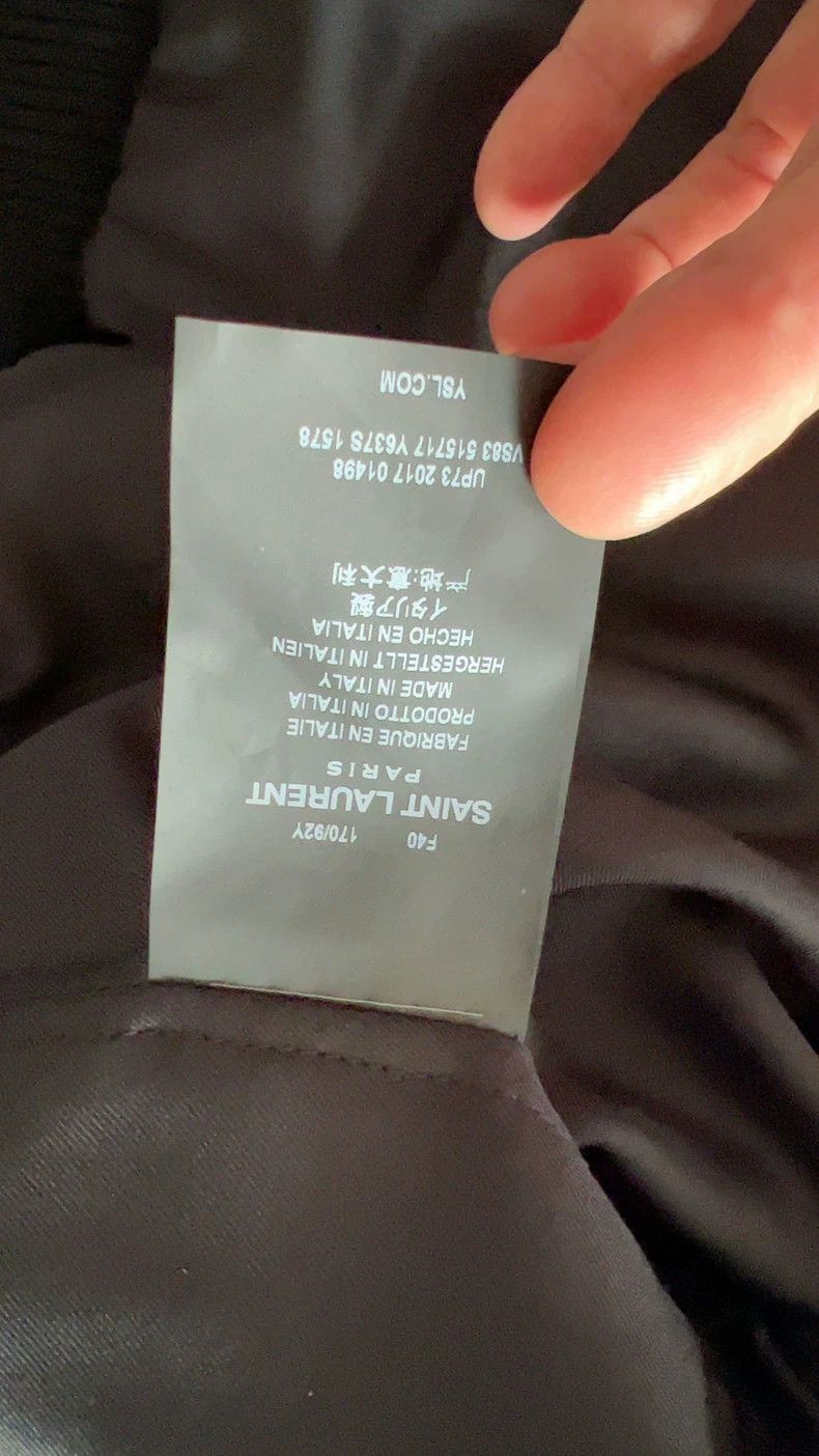 Saint Laurent Paris Saint Laurent Paris baseball jacket-2506 Size US S / EU 44-46 / 1 - 8 Thumbnail