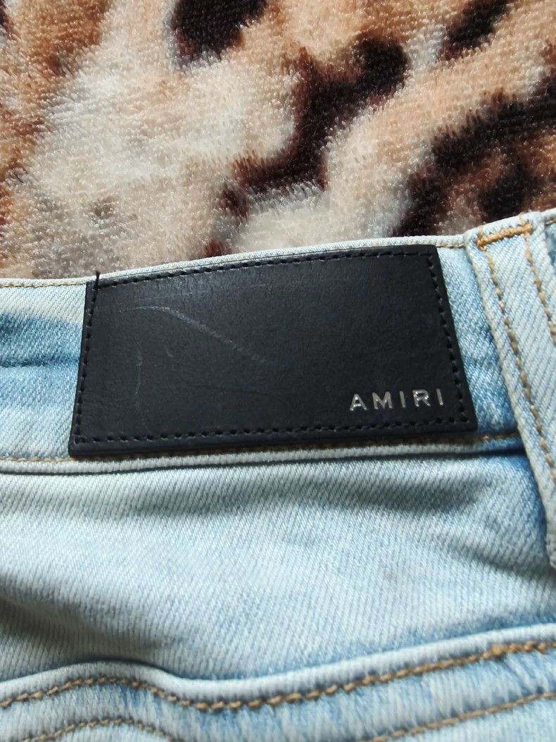 Amiri Amiri Light Blue Ladies Denim Pants Size 29" - 8 Thumbnail